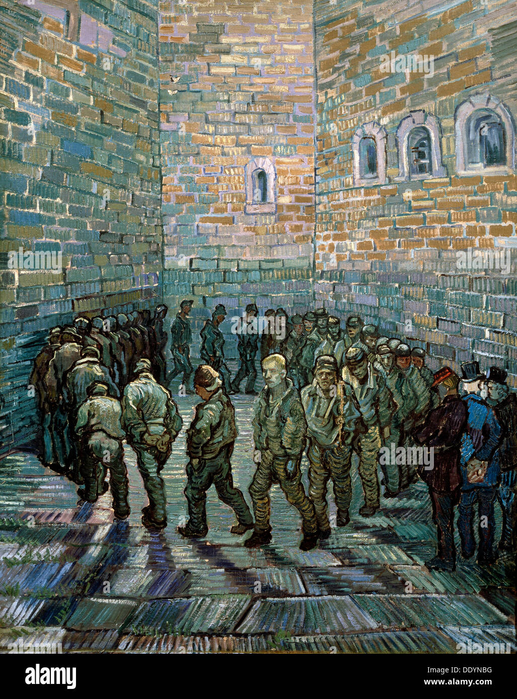 Il cortile della prigione", 1890. Artista: Vincent van Gogh Foto Stock