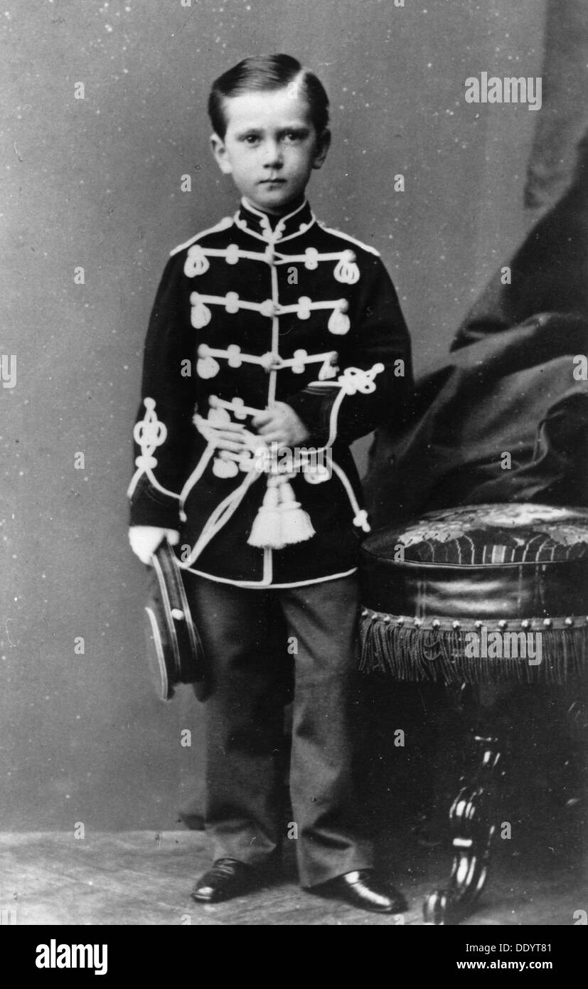 Granduca Paul Alexandrovich di Russia, C1864-c1867(?). Artista: Andrei Deniere Foto Stock