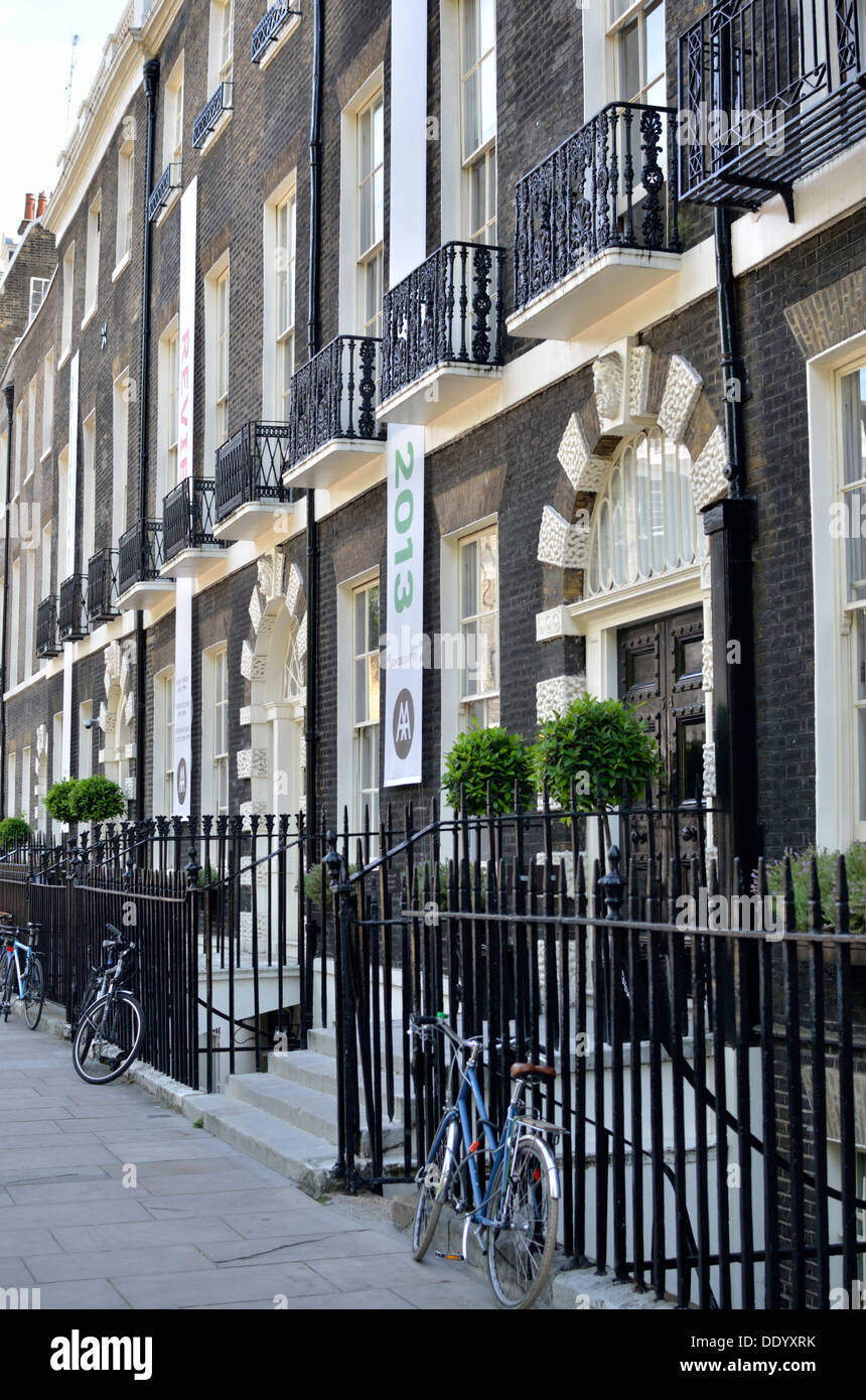 Architectural Association School of Architecture (AA) in Bedford Square, Bloomsbury, Londra, Regno Unito. Foto Stock