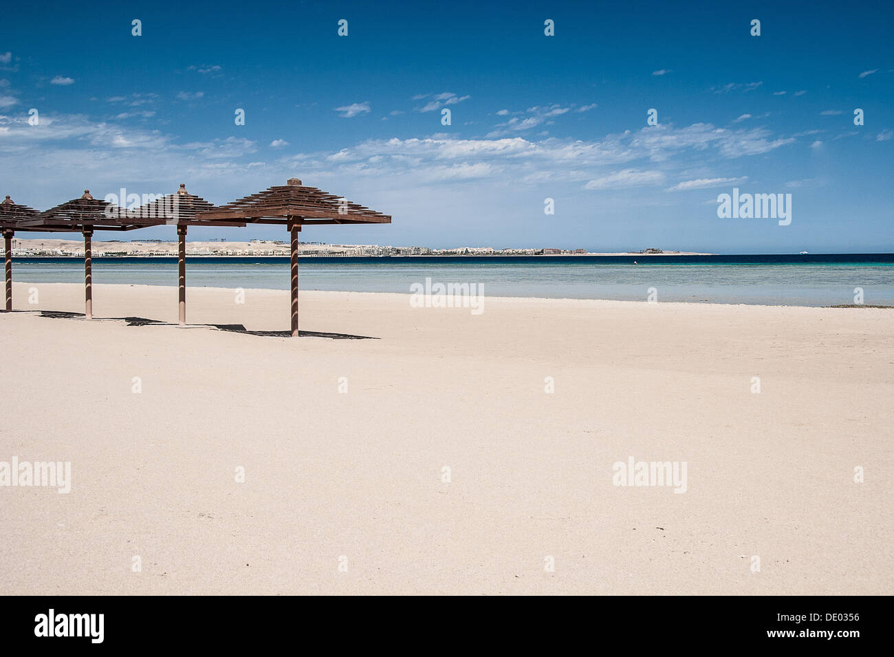 Costa del Mar Rosso la linea vicino Hurhada Foto Stock