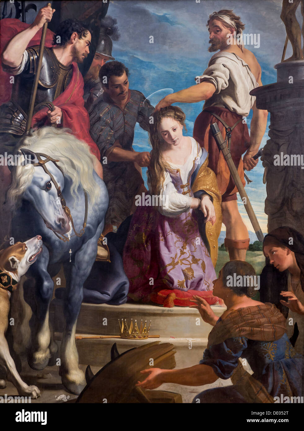 Xvii secolo - il martirio di Santa Caterina, 1640 - Caspar de Crayer Philippe Sauvan-Magnet / Museo attivo olio su tela Foto Stock