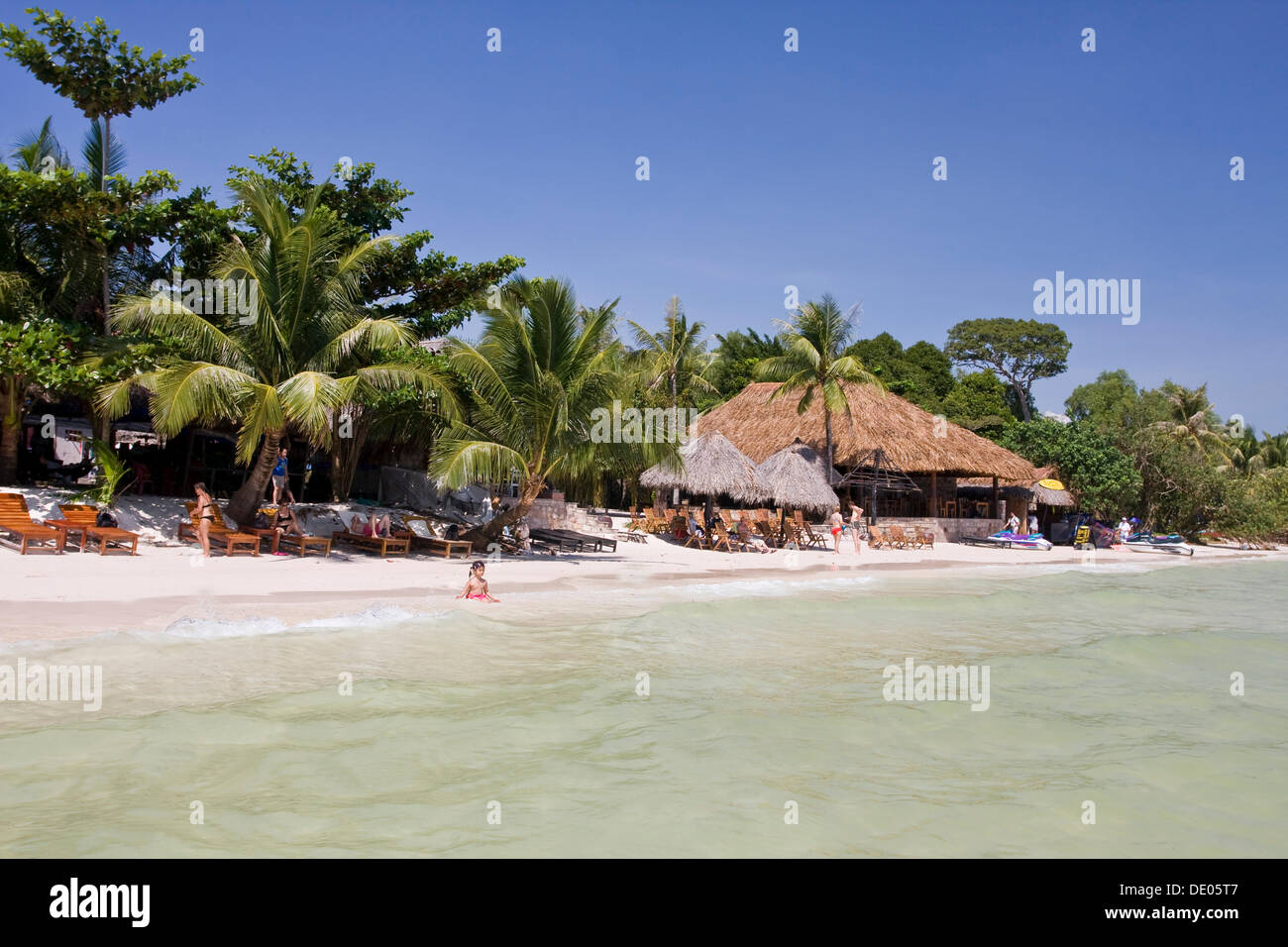Bai Sao Beach, Pacific Beach nel sud dell'isola di Phu Quoc, Vietnam, Asia sud-orientale, Asia Foto Stock