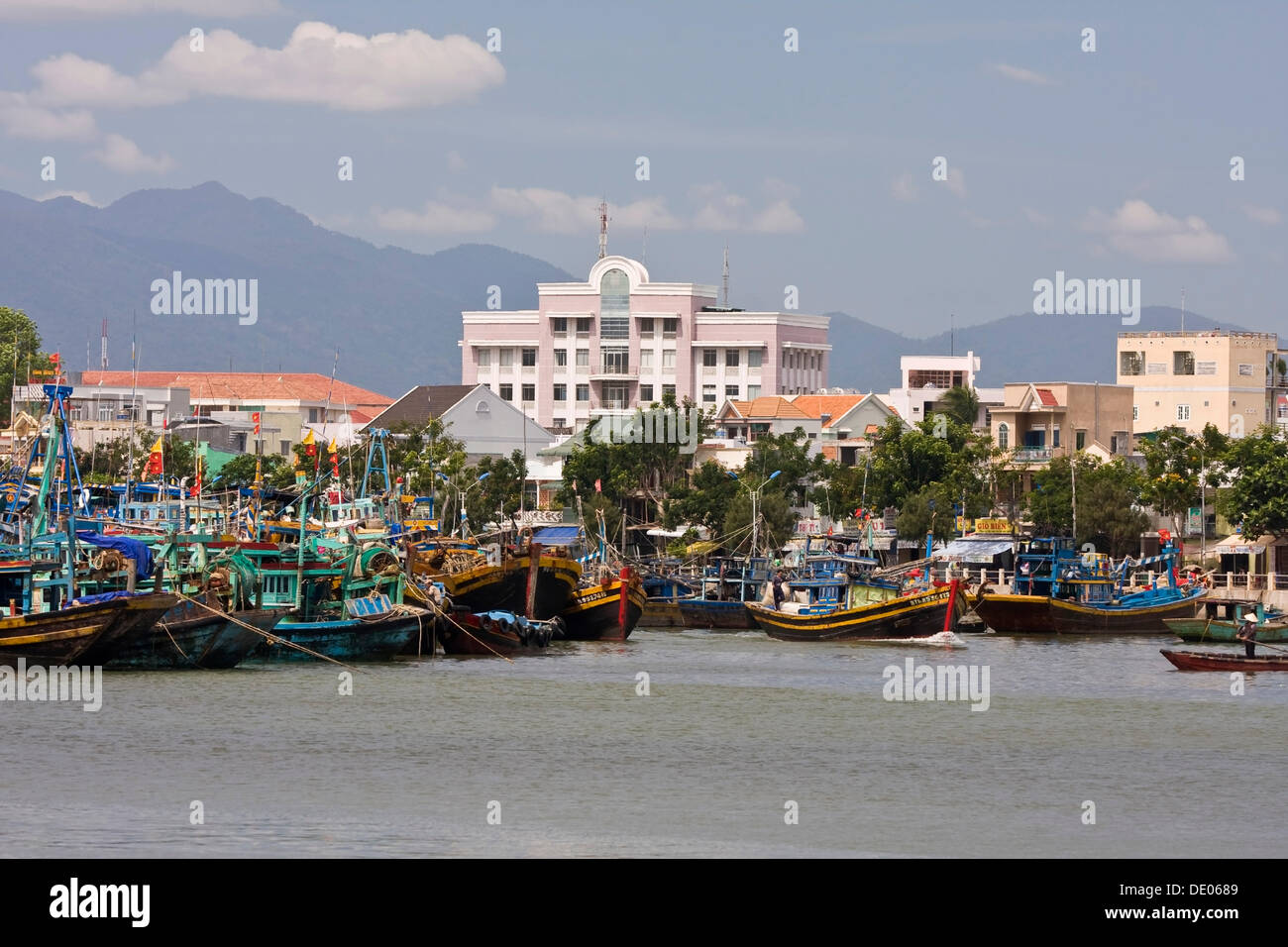 Porto di Phan Thiet Foto Stock