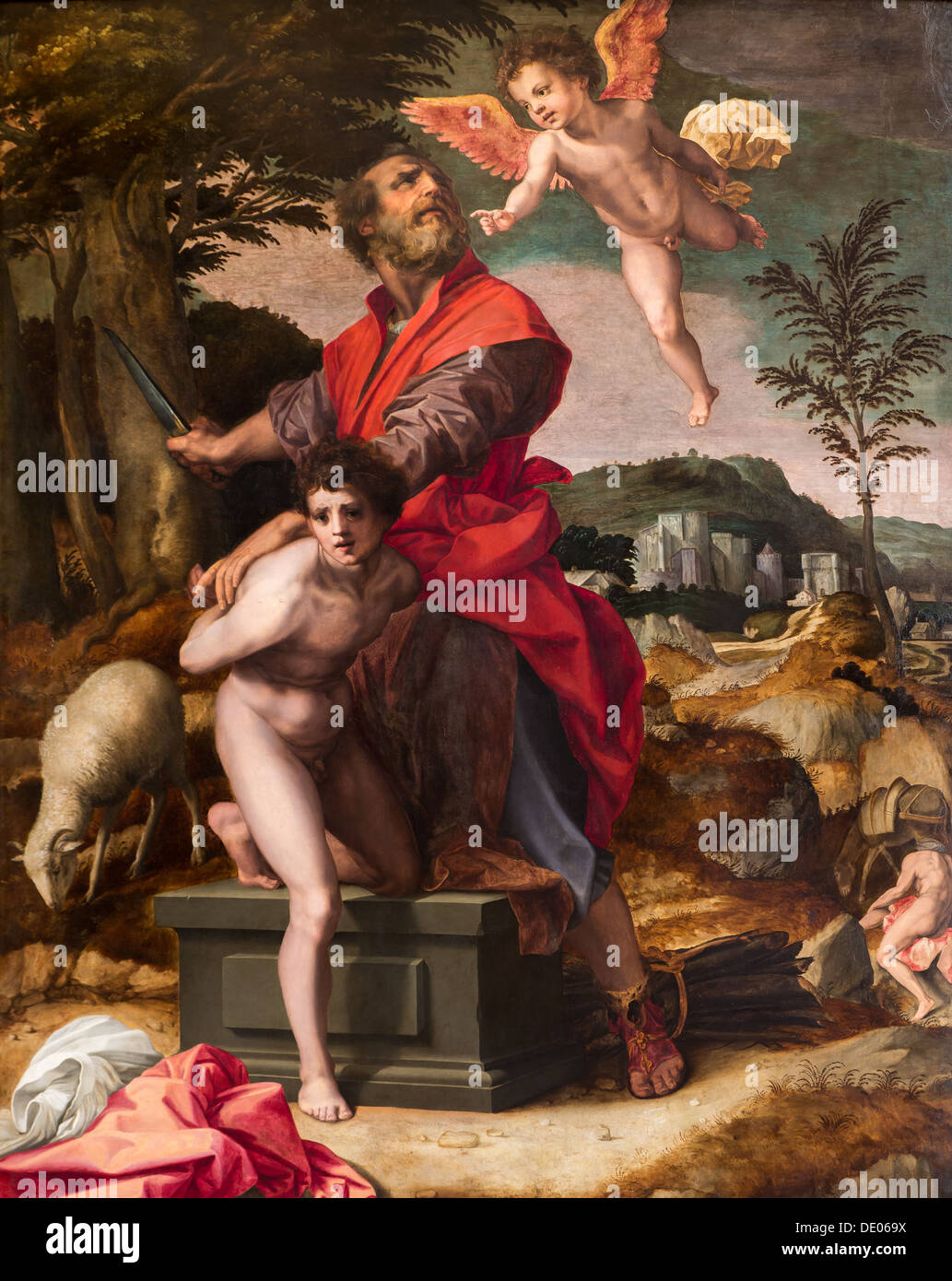 Xvi secolo - il sacrificio di Abramo, 1520 - Andrea Del Sarto Philippe Sauvan-Magnet / Museo attivo olio su tela Foto Stock