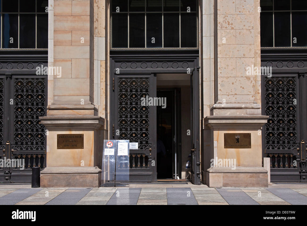 Ingresso alla Casa dei Rappresentanti, Berlino Foto Stock