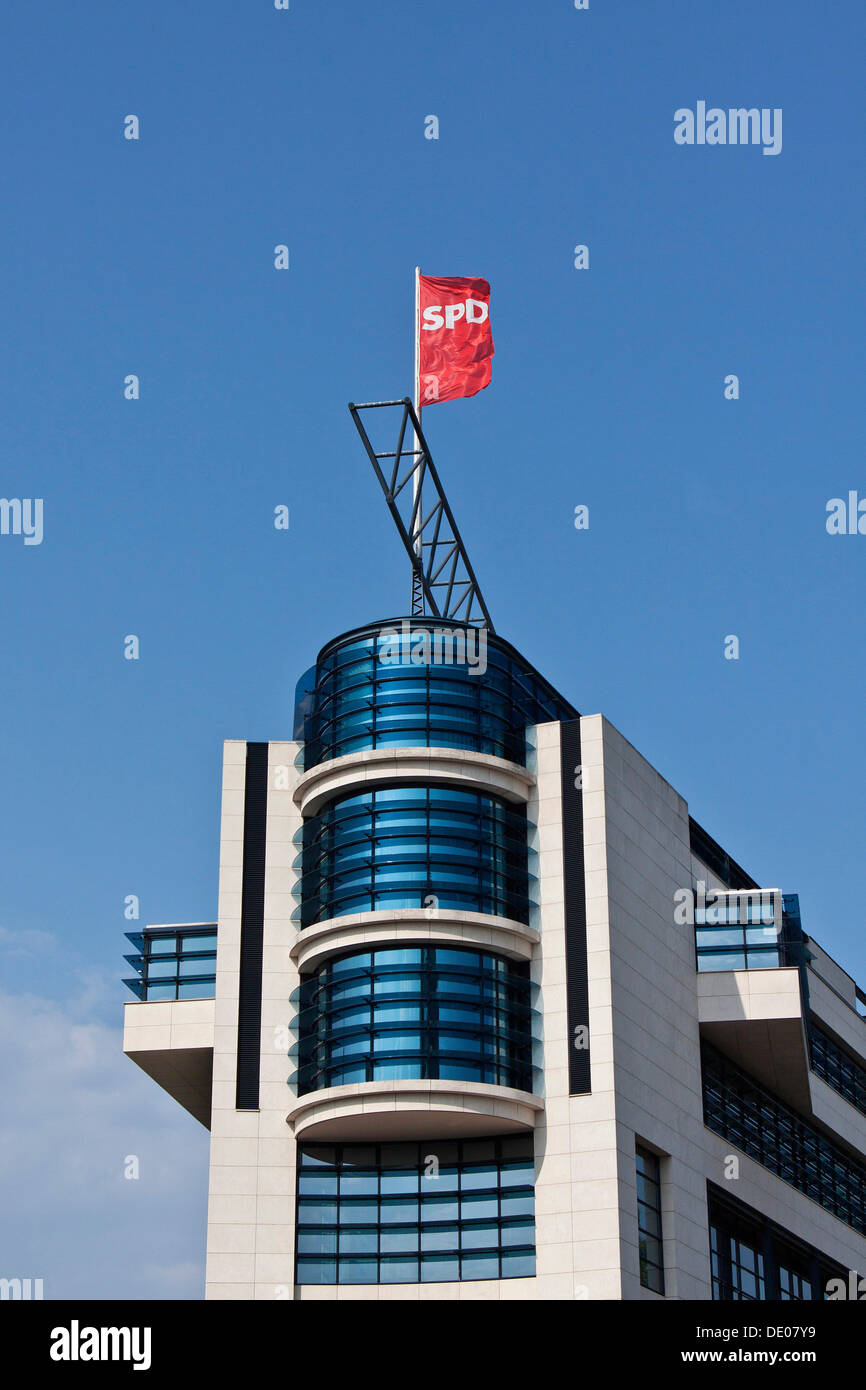 SPD, il partito socialdemocratico di Germania, Willy-Brandt-Haus edificio, Berlino Foto Stock