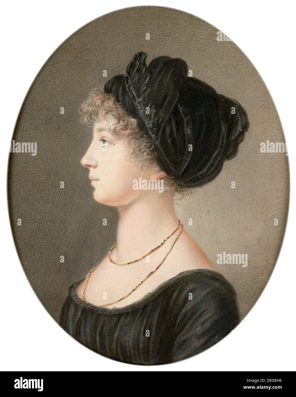 Zarina Elisabetta Alexeievna della Russia, 1824. Artista: Jean-Henri Benner Foto Stock