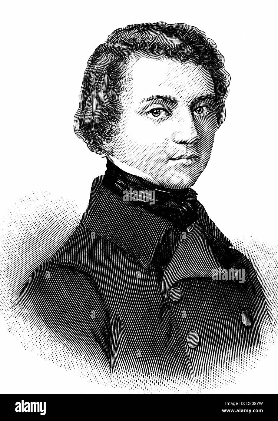 Louis Blanc, storico francese e uomo politico socialista, xix secolo. Artista: Anon Foto Stock