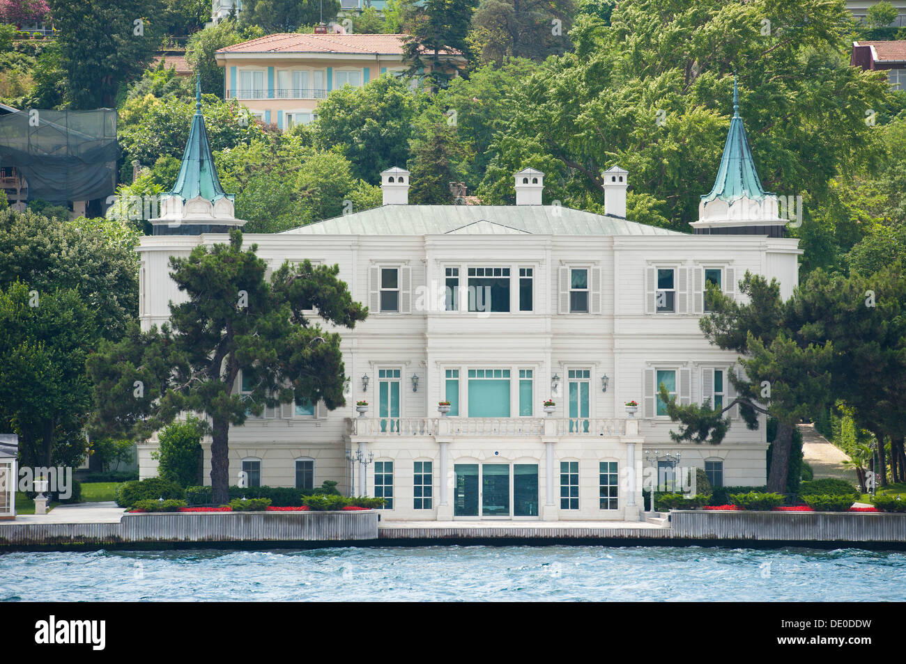 Grande villa di lusso sul mare Foto Stock