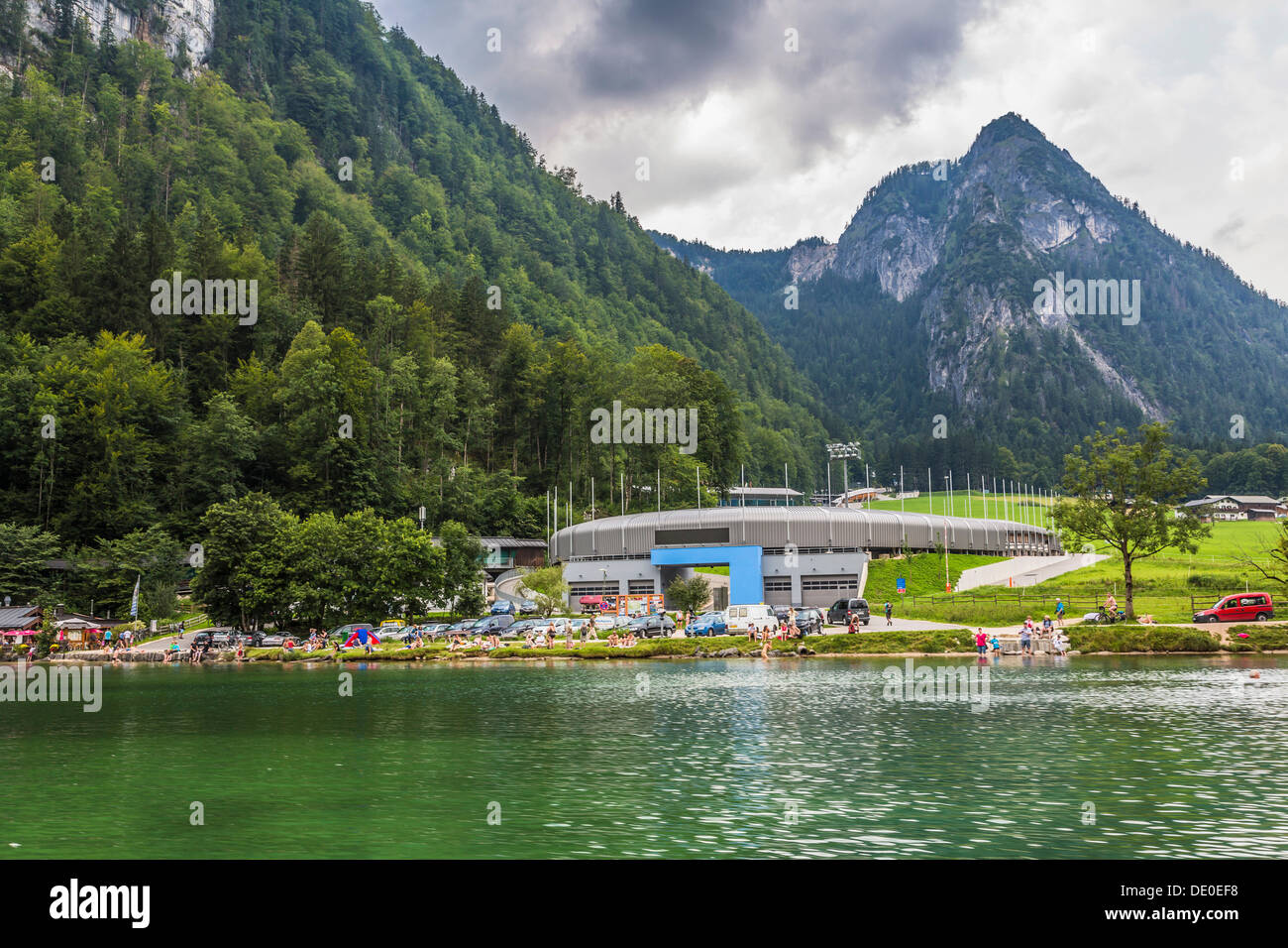 Il lago Koenigssee, Berchtesgaden, Berchtesgadener Land di Baviera Foto Stock