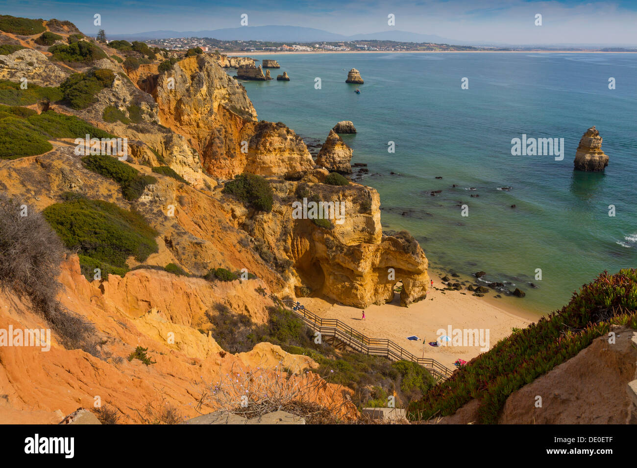 Praia do Camilo beach, Lagos, Algarve, Portogallo, Europa Foto Stock
