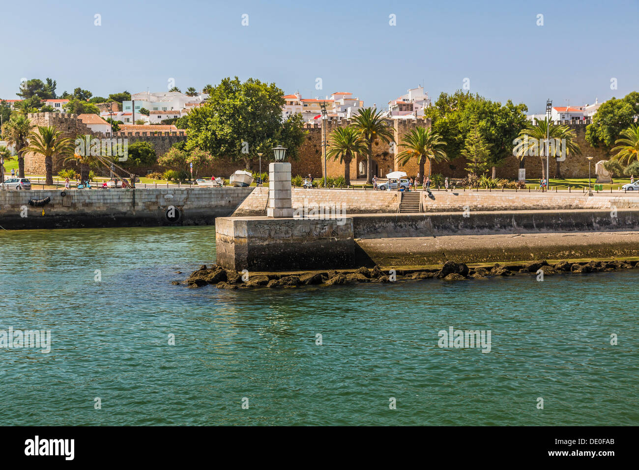 Le mura della città, Lagos, Algarve, Portogallo, Europa Foto Stock