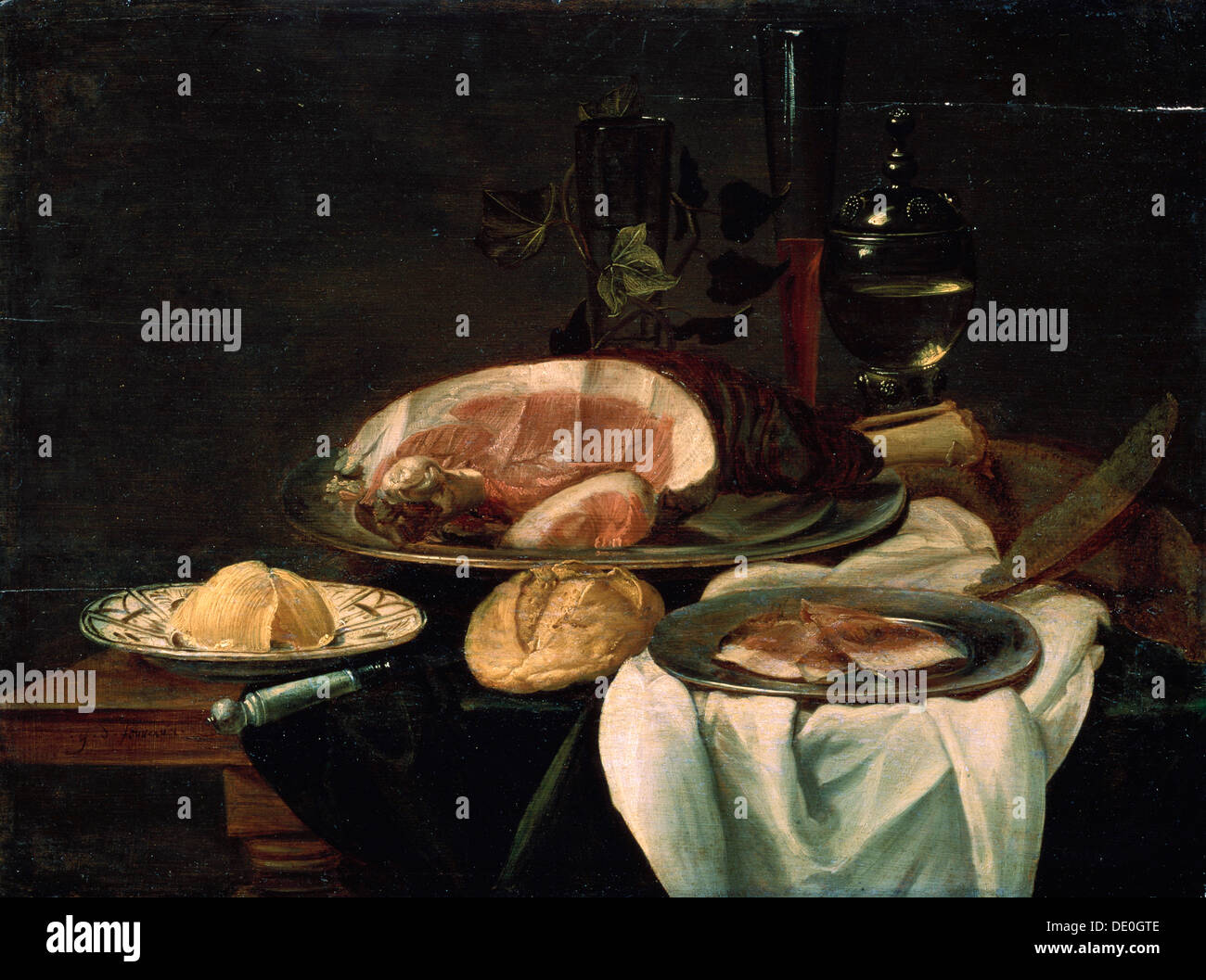 'Still' VITA, 1650. Artista: vecchio sconosciuto artista Master: sconosciuto Foto Stock