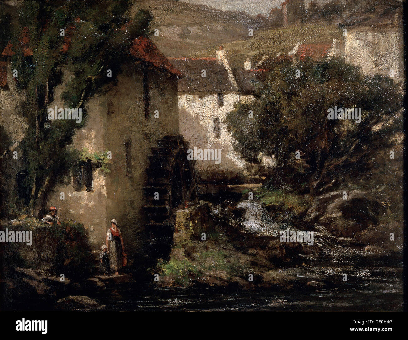 "Mulino ad acqua", XIX secolo. Artista: Gustave Courbet Foto Stock "Mulino ad acqua", XIX secolo. Artista: Gustave Courbet Foto Stock