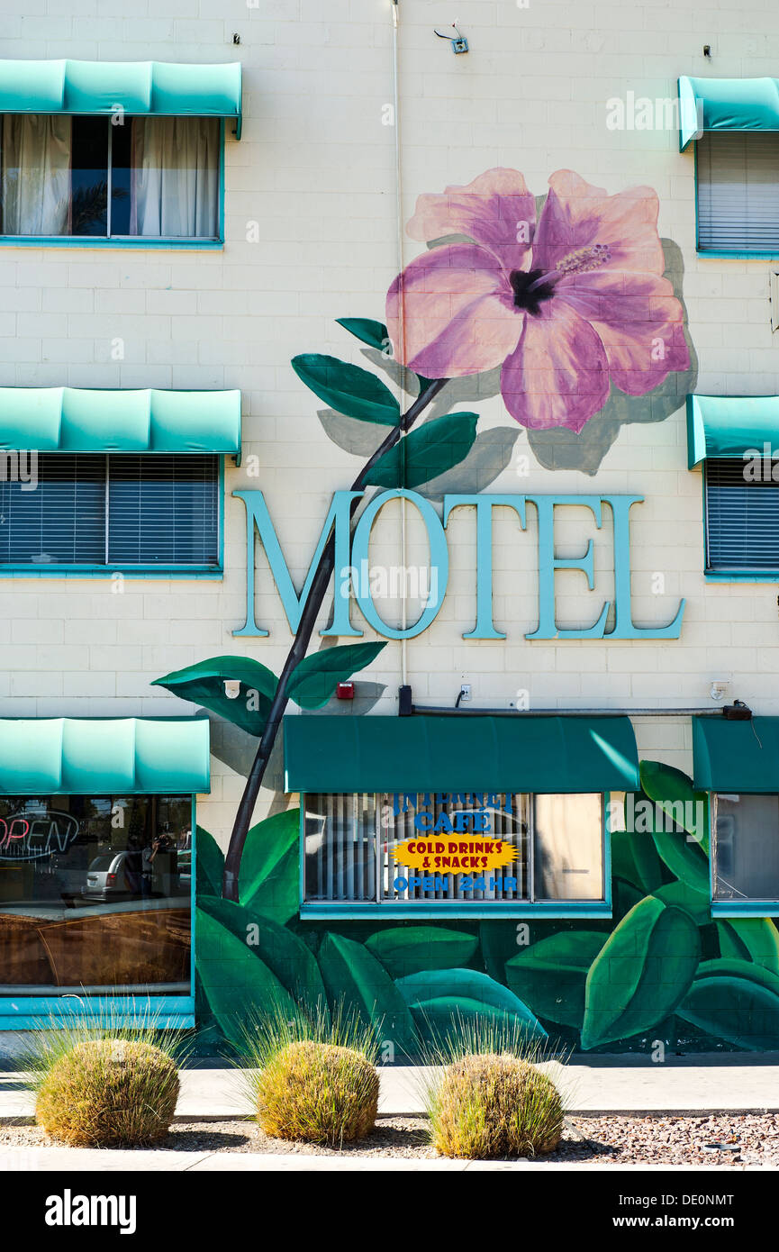 Motel vecchio in Las Vegas Foto Stock