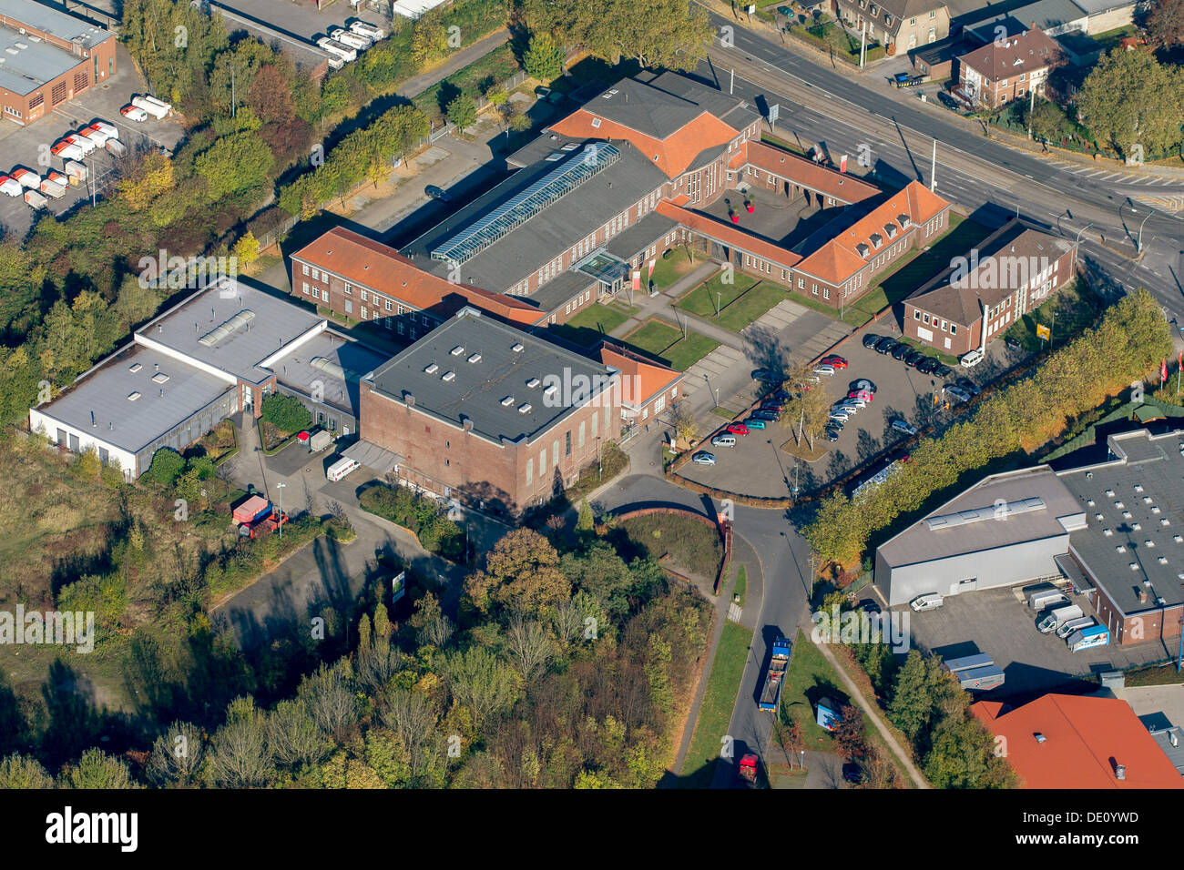Vista aerea, Zeche Holland miniera di carbone, technology center, Wattenscheid, Bochum, la zona della Ruhr, Renania settentrionale-Vestfalia Foto Stock