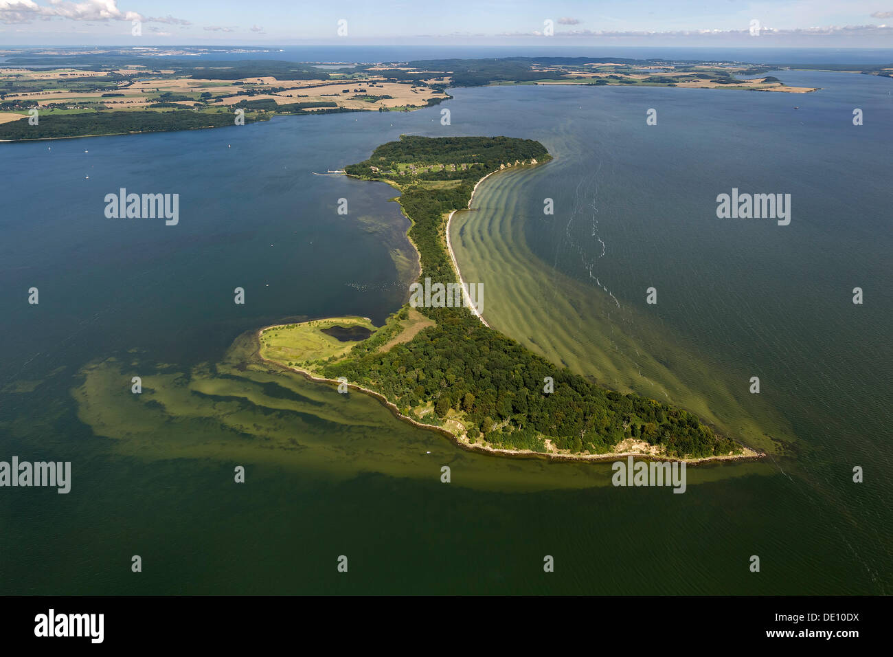 Vista aerea, Vacanze isola di Vilm Foto Stock