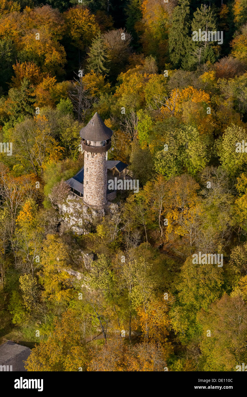 Wildenburg rovine del castello nella foresta di Idar bassa catena montuosa Foto Stock