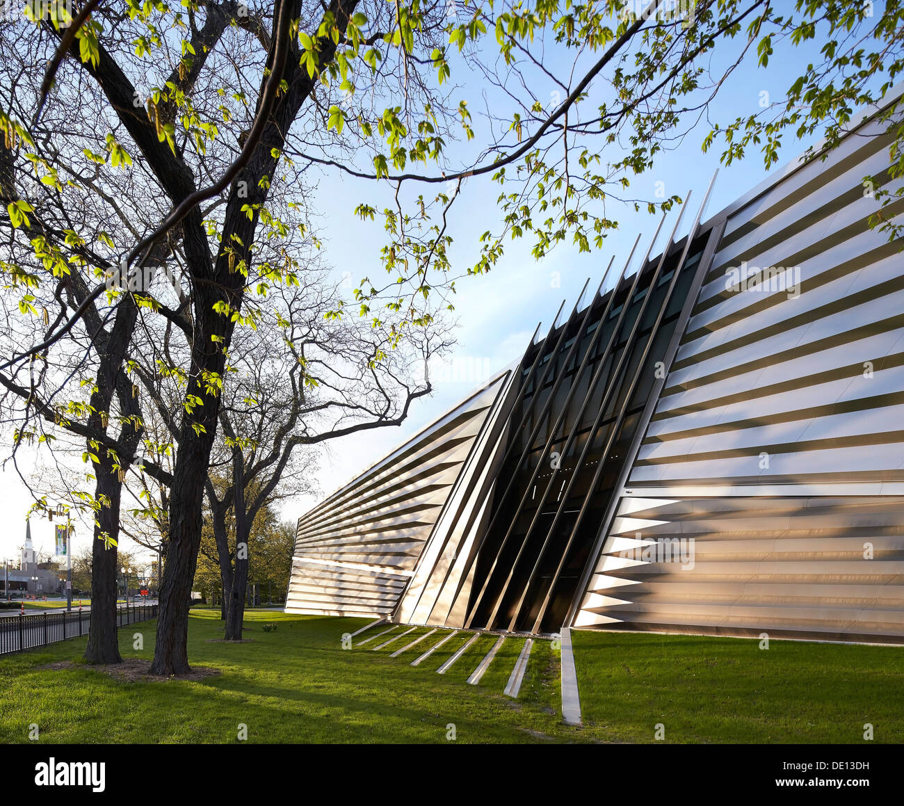 Eli & Edythe Broad Art Museum, Lansing, Stati Uniti. Architetto: Zaha Hadid Architects, 2013. Foto Stock