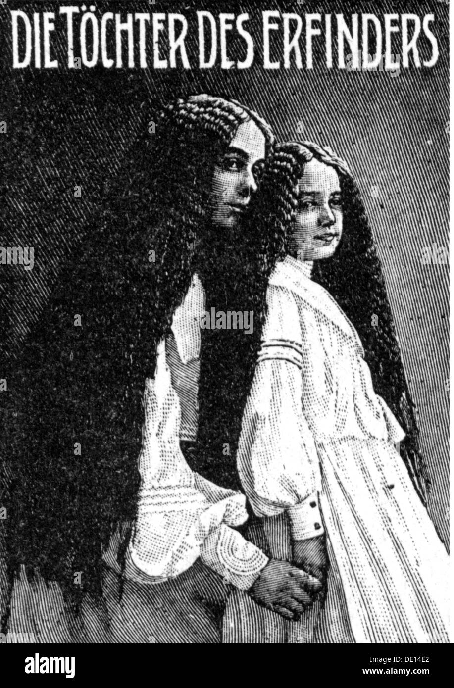 Pubblicità, cosmetici, pubblicità per capelli tonici, incisione in legno, 1910, diritti-aggiuntivi-clearences-non disponibile Foto Stock