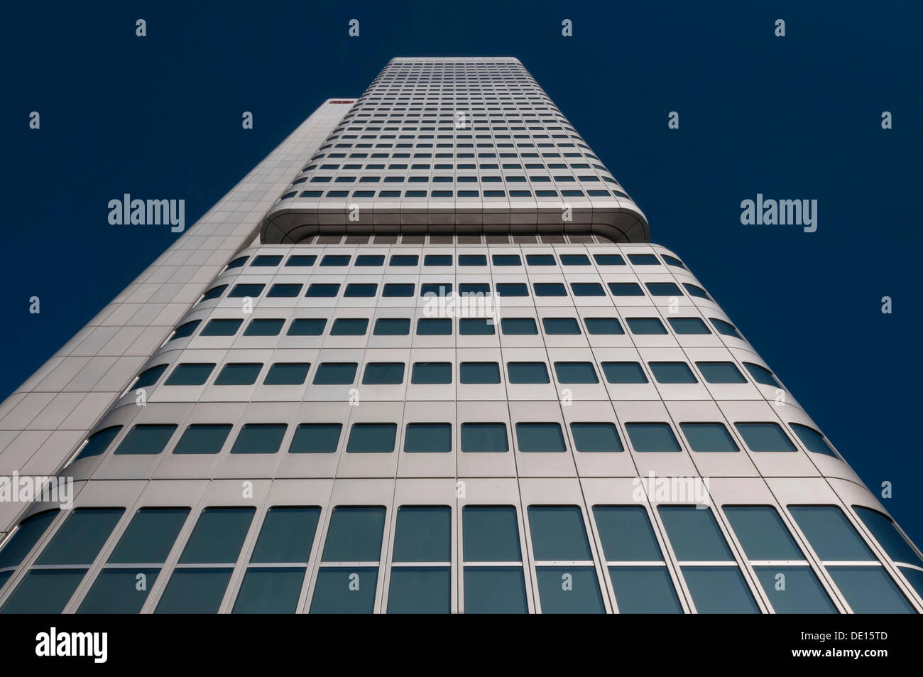 Silberturm o torre di argento, grattacielo, Bankenviertel, Frankfurt am Main, Hesse, Germania Foto Stock