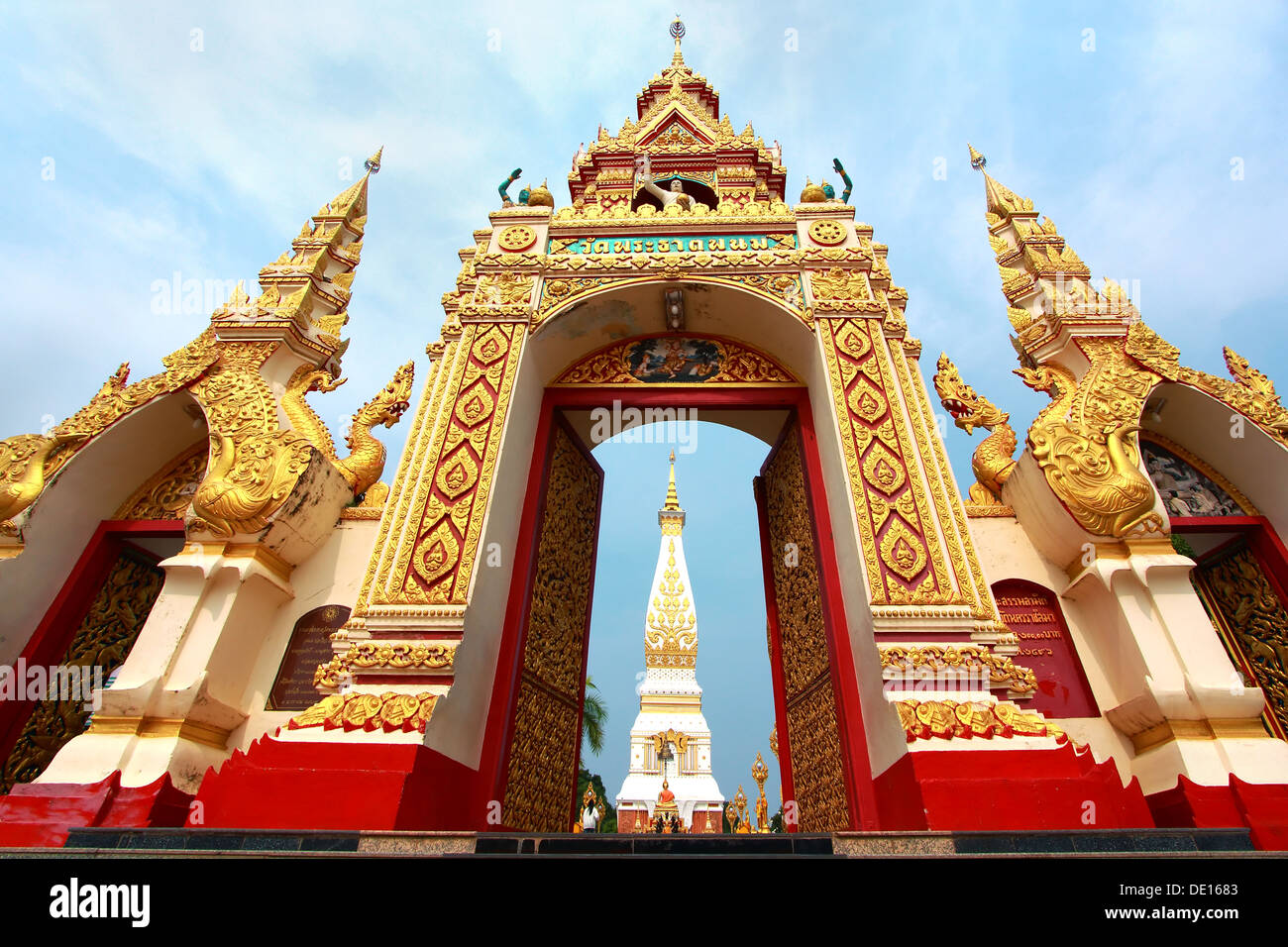 Wat Phra That Phnom a Nakorn-pranom provience, Thailandia Foto Stock