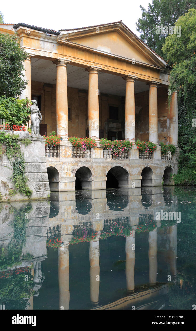 Loggia Valmarana da Andrea Palladio, Giardini Salvi, Vicenza, Veneto, Italia, Europa Foto Stock