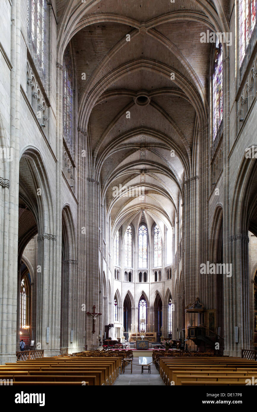 Cattedrale di Saint Etienne, Limoges, Haute Vienne, in Francia, in Europa Foto Stock
