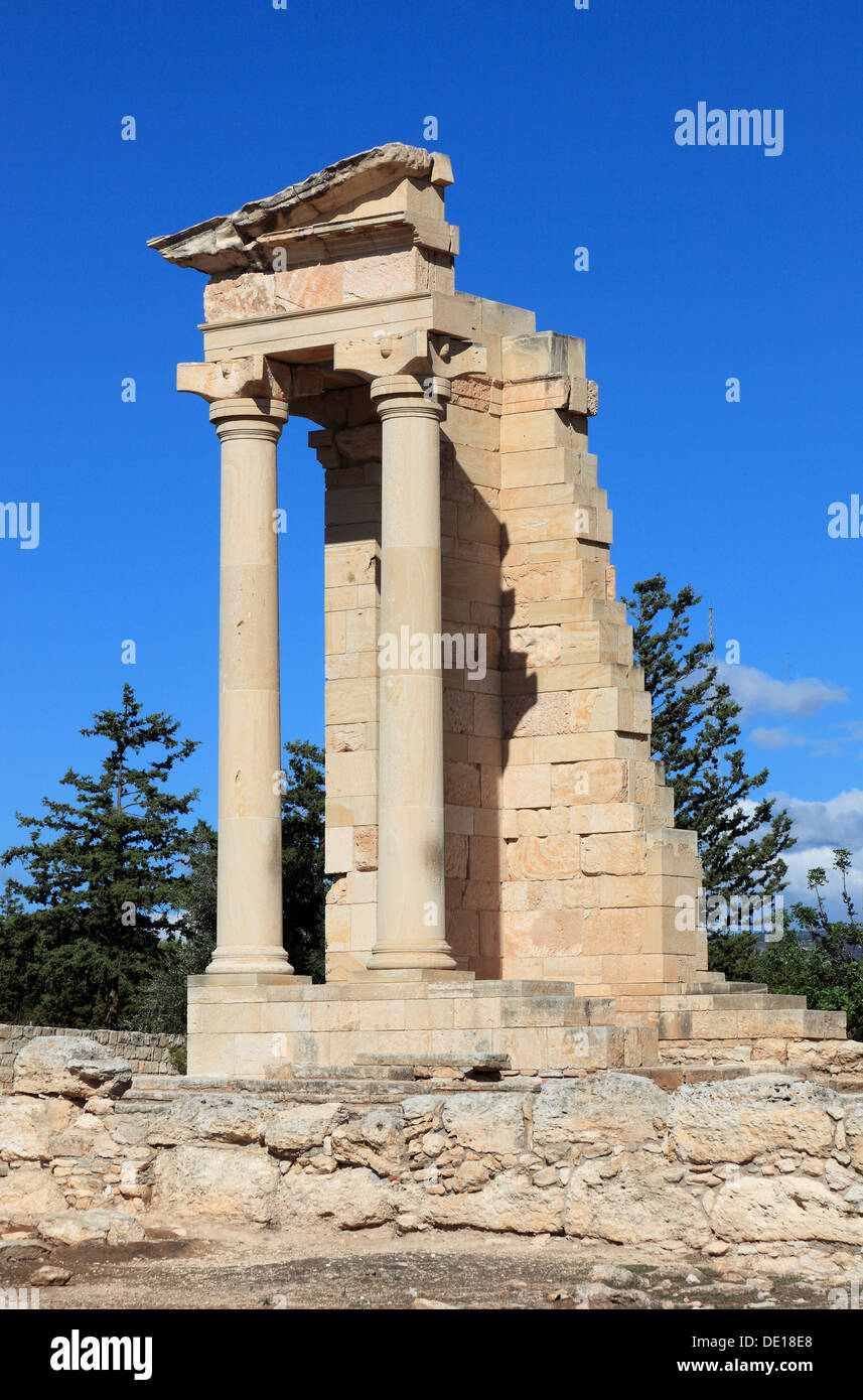 Cipro, Kourion, assiro Ku-ri-ho, antica greca, latina, curio, storico antico sito, Apollo Hylates santuario, resti di Foto Stock
