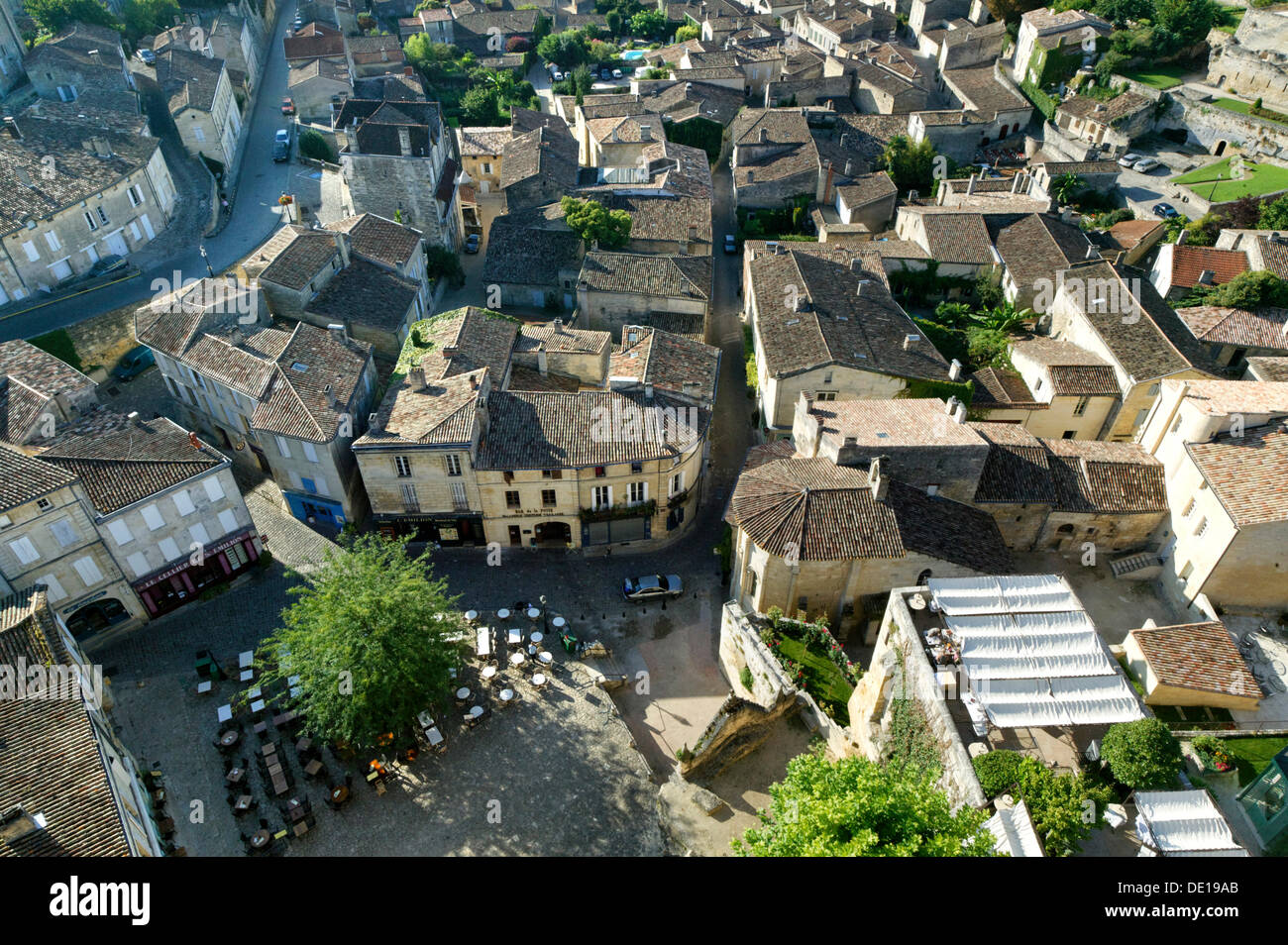 Saint Emilion, Patrimonio Mondiale dell Unesco, Vigna di Bordeaux, Aquitania, in Francia, in Europa Foto Stock