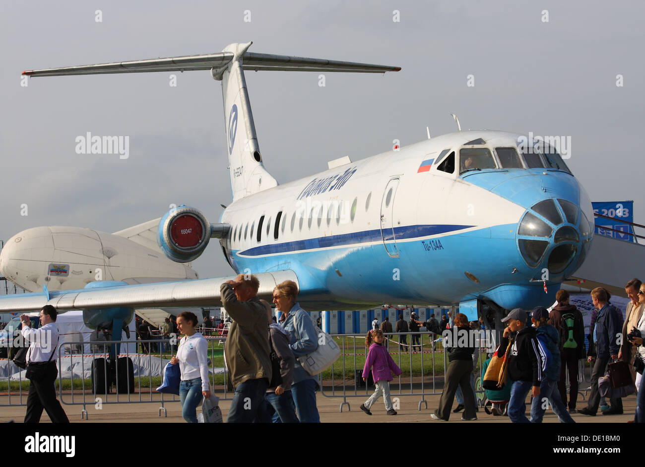Tupolev Tu-134A al MAKS-2013 Foto Stock