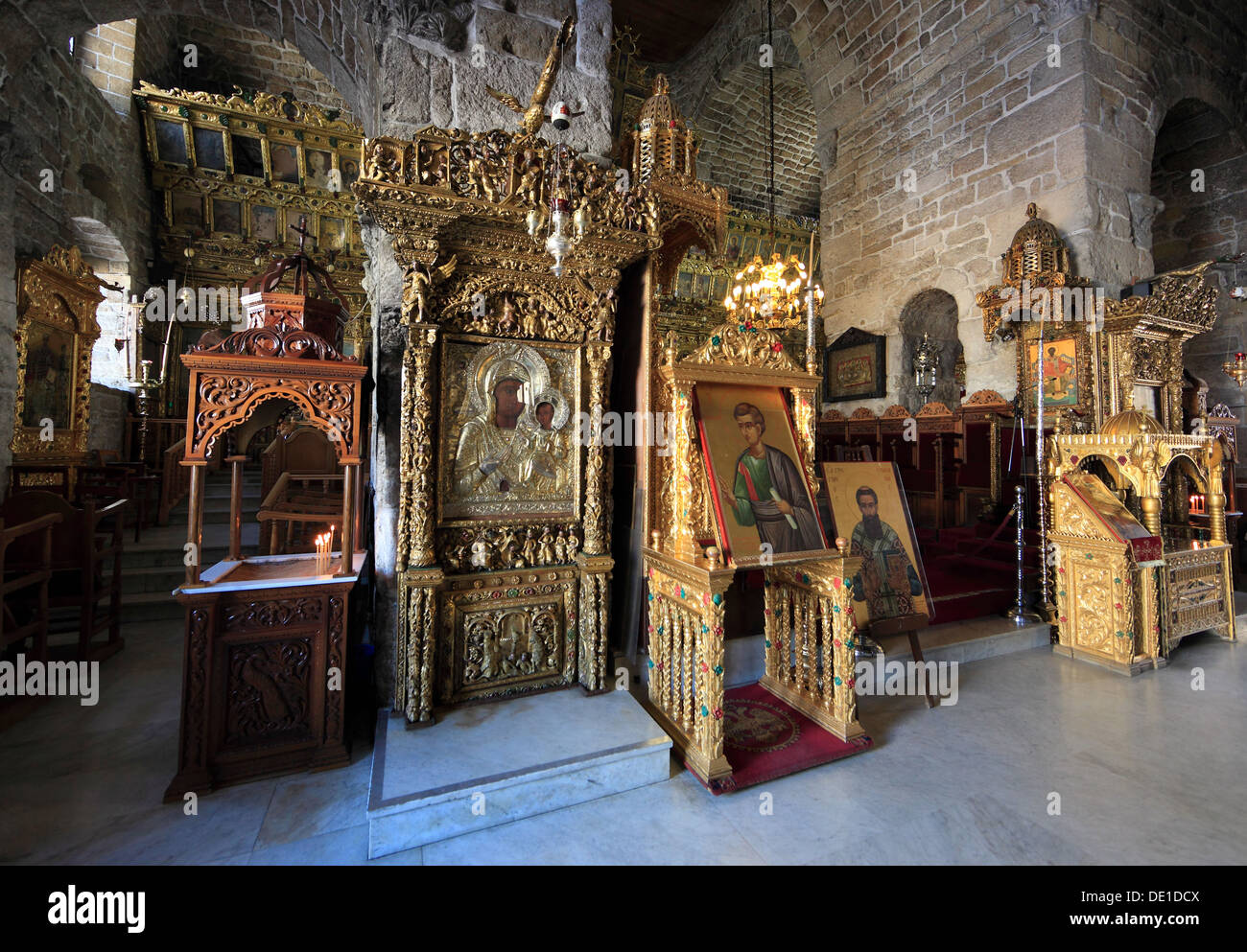 Cipro, Larnaca Larnaca, nella città vecchia, la chiesa di San Lazaros Chiesa, all'interno Foto Stock