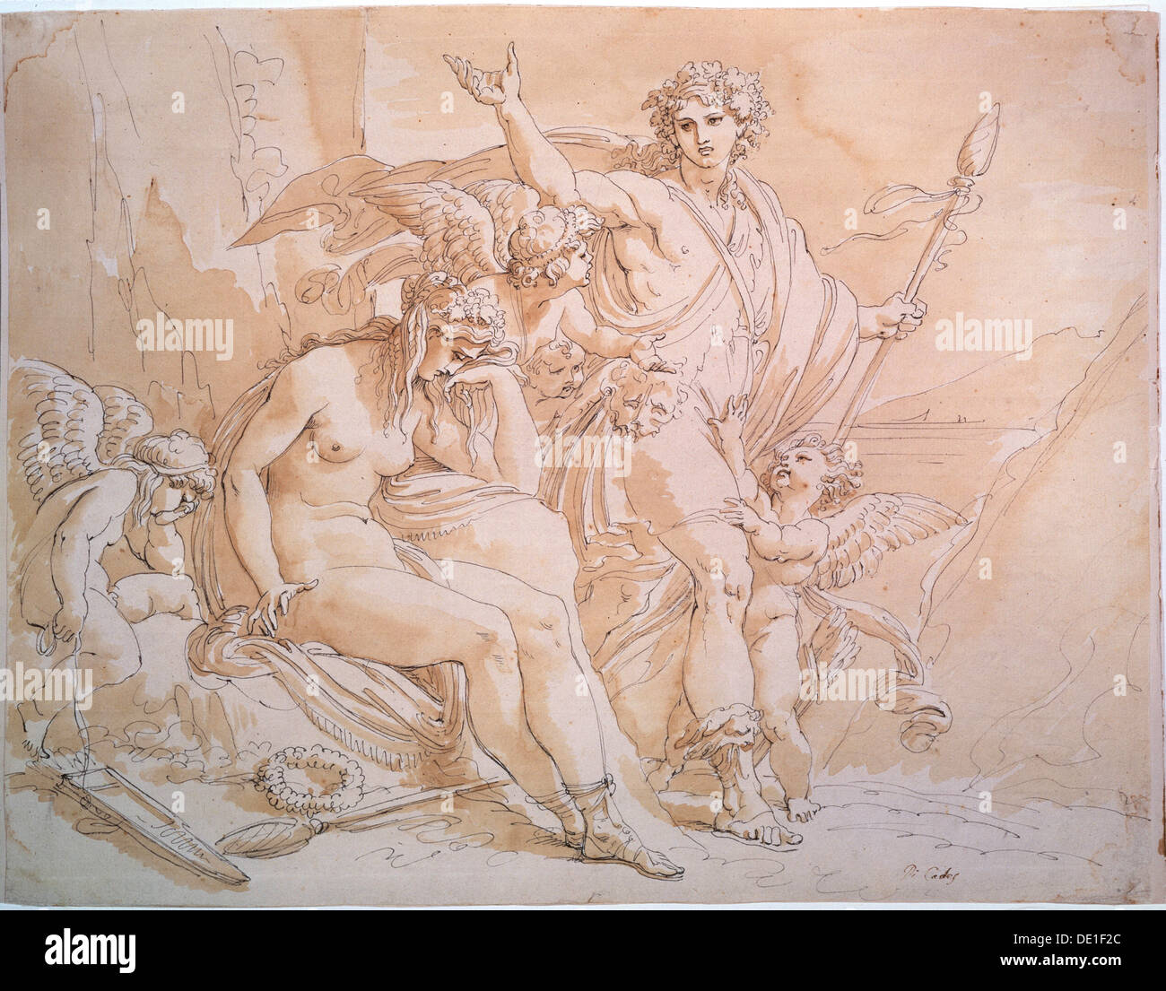 "Bacco e Arianna", 1780s. Artista: Giuseppe Cades Foto Stock