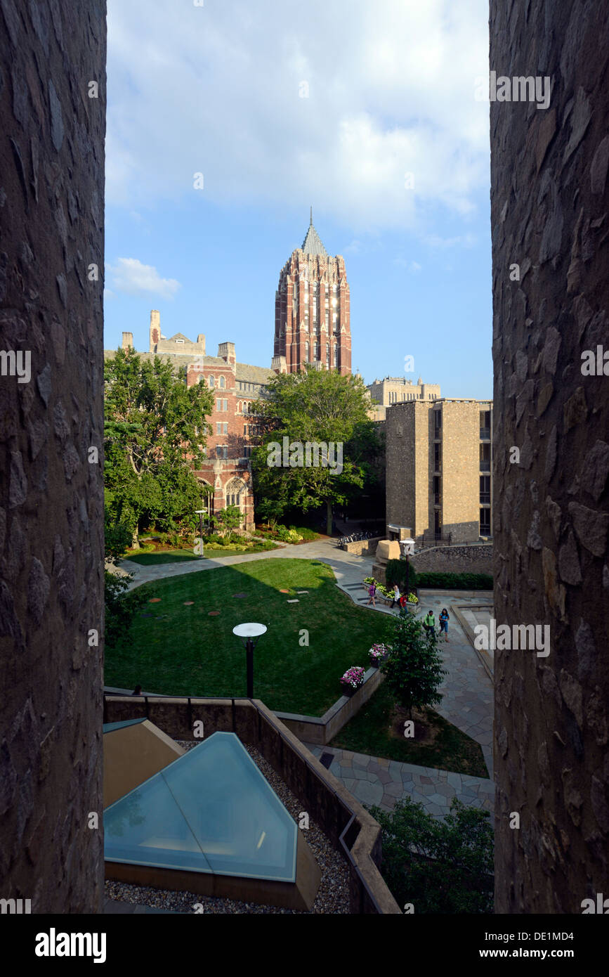 La Yale University campus. Morse colllege residenziale. Foto Stock
