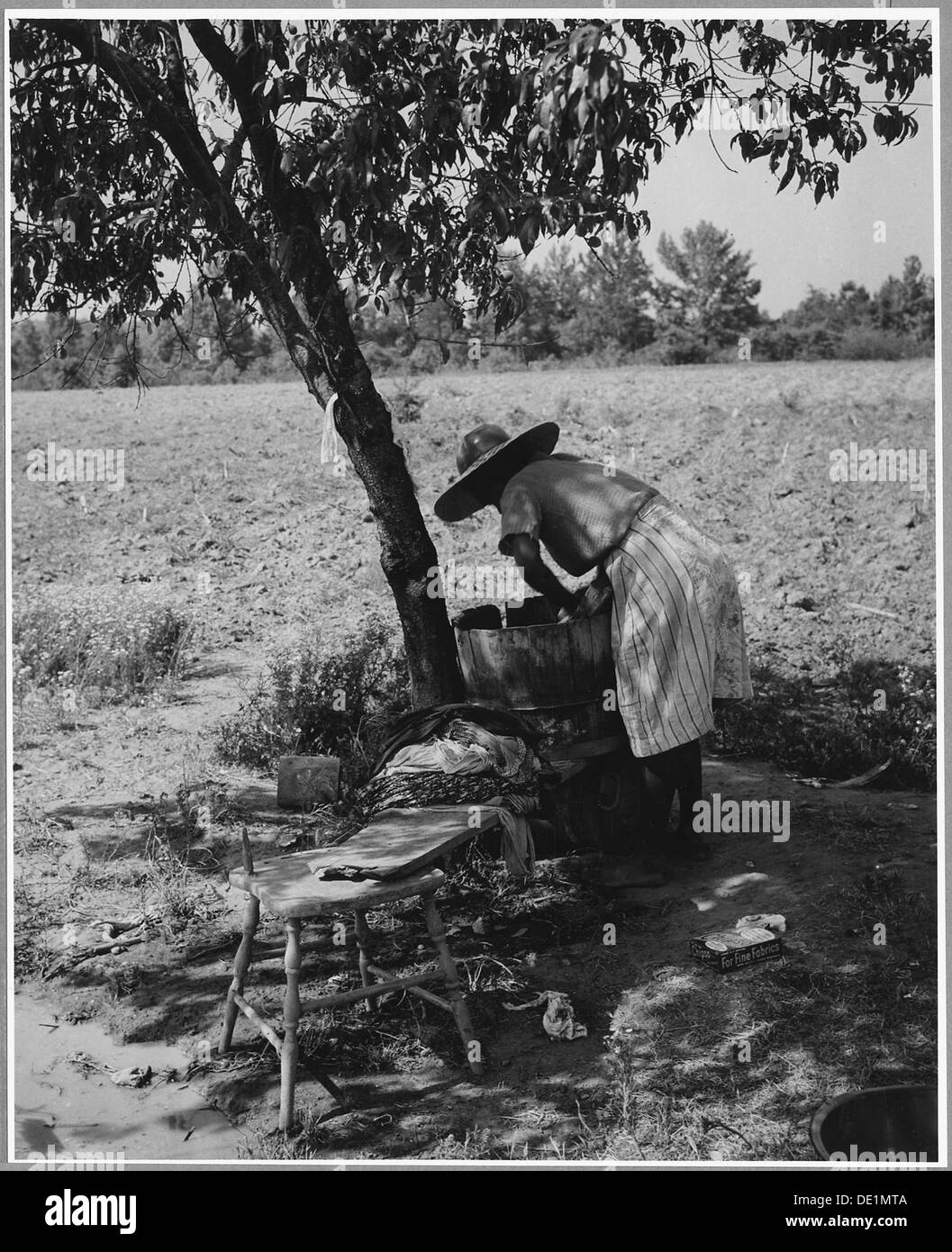 Armonia comunità, Putnam County, Georgia.... Lavaggio esterno viene effettuata sulla maggior parte dei luoghi di interesse, bianco e (Afr . . . 521264 Foto Stock