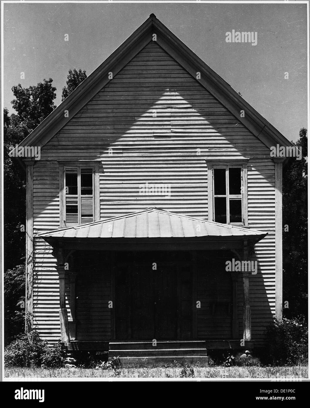 La scuola bianca Harmony nella contea di Putnam, Georgia, fu chiusa per diversi anni, segnando un capitolo significativo nella storia educativa della comunità durante i primi anni del XX secolo. Foto Stock