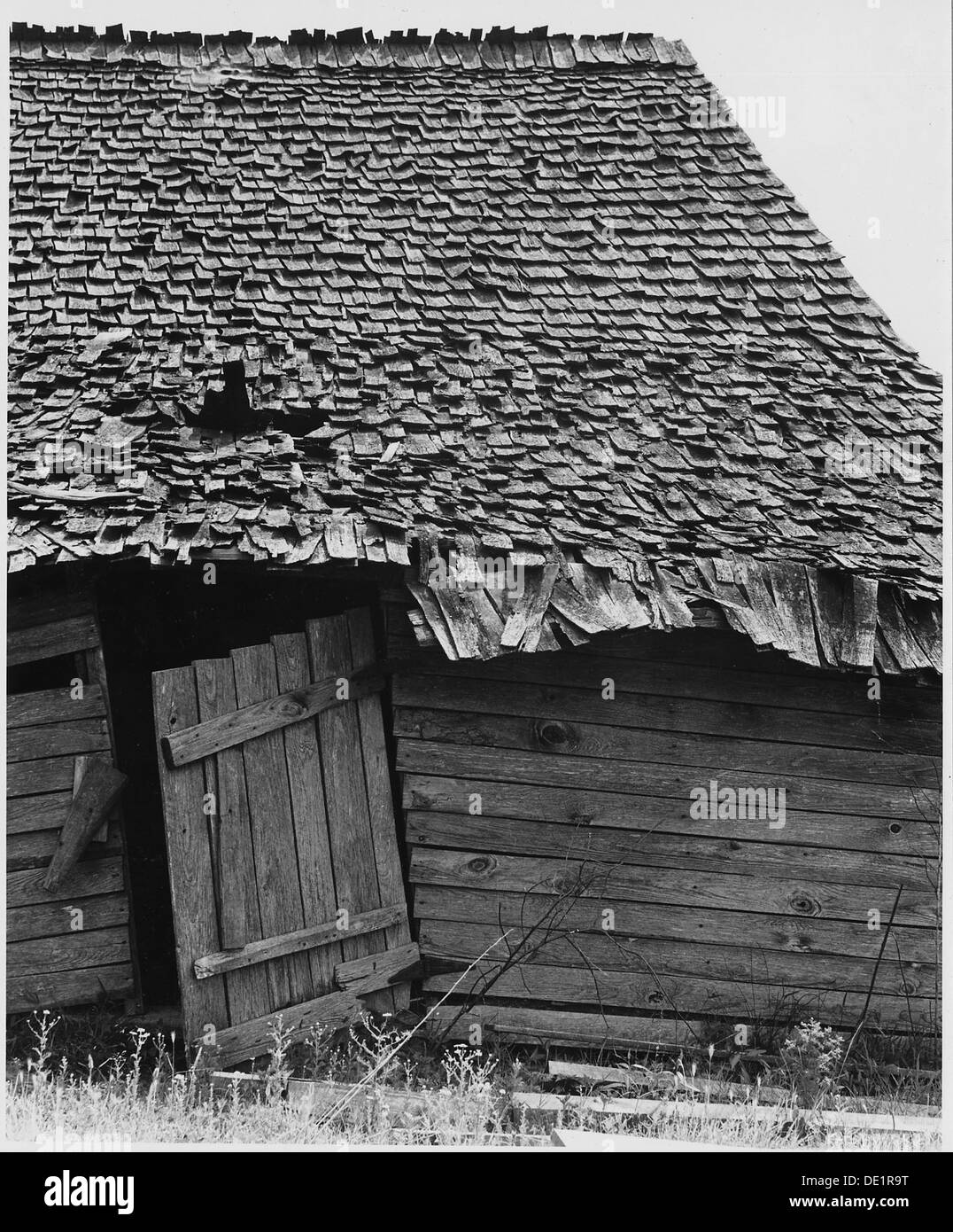 La Harmony Community nella contea di Putnam, Georgia, è sede sia di operatori bianchi che di famiglie afroamericane. Le condizioni di vita della zona variavano, con alcune famiglie che risiedevano in case modeste, mentre altre vivevano in baracche. La comunità riflette le divisioni razziali ed economiche della Georgia rurale. Foto Stock