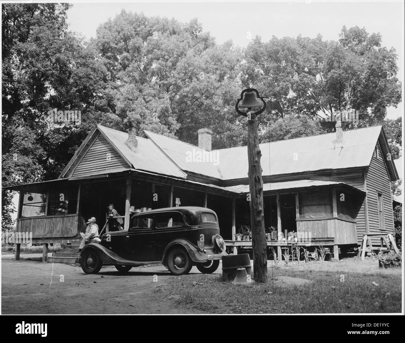 Questa immagine raffigura case di proprietà di famiglie bianche nella Harmony Community della contea di Putnam, Georgia. La comunità è nota per il suo ambiente rurale e il suo significato storico. Foto Stock