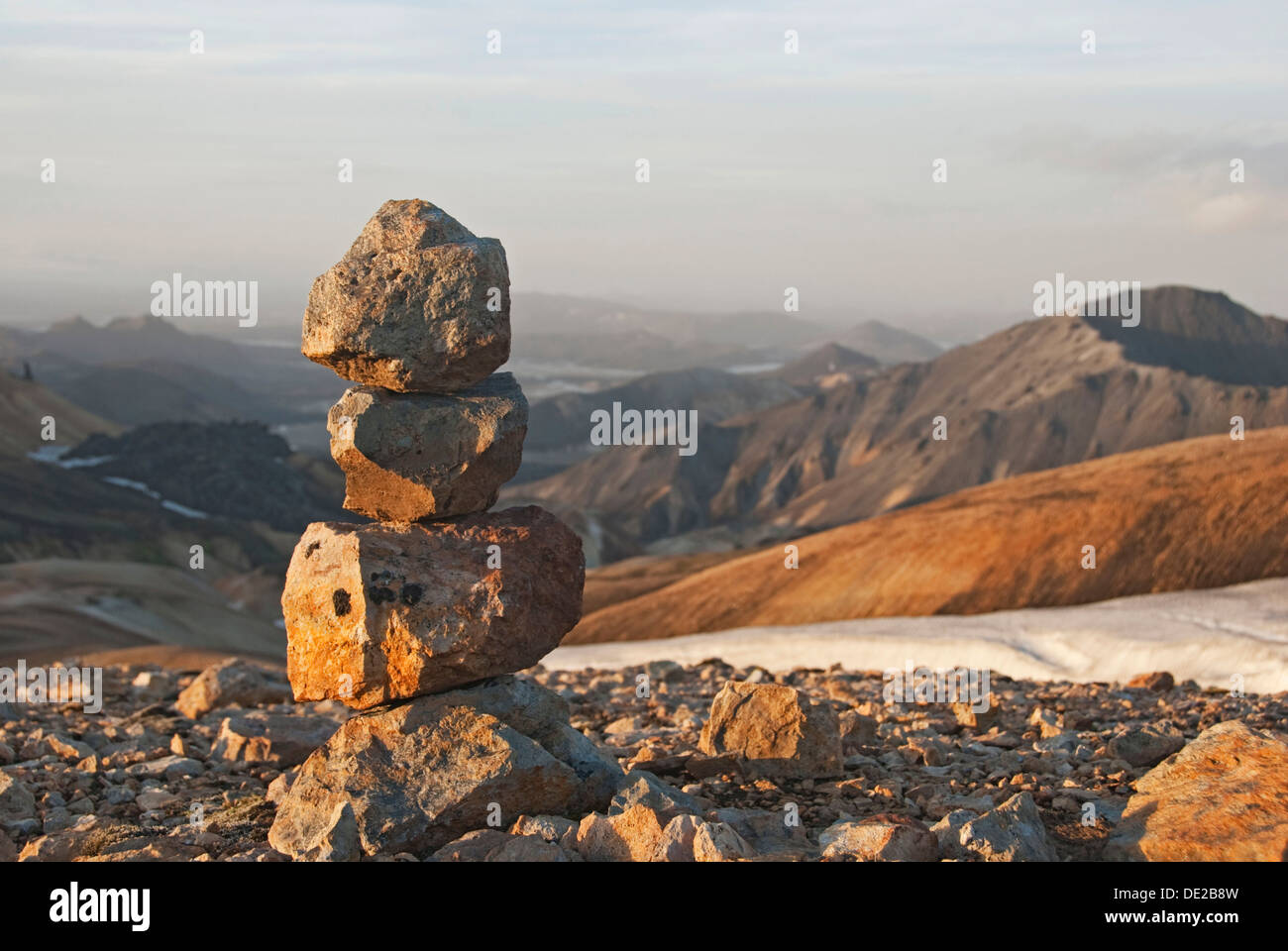 Landmannalaugar, Brennisteinsalda, montagne, Islanda, Europa Foto Stock