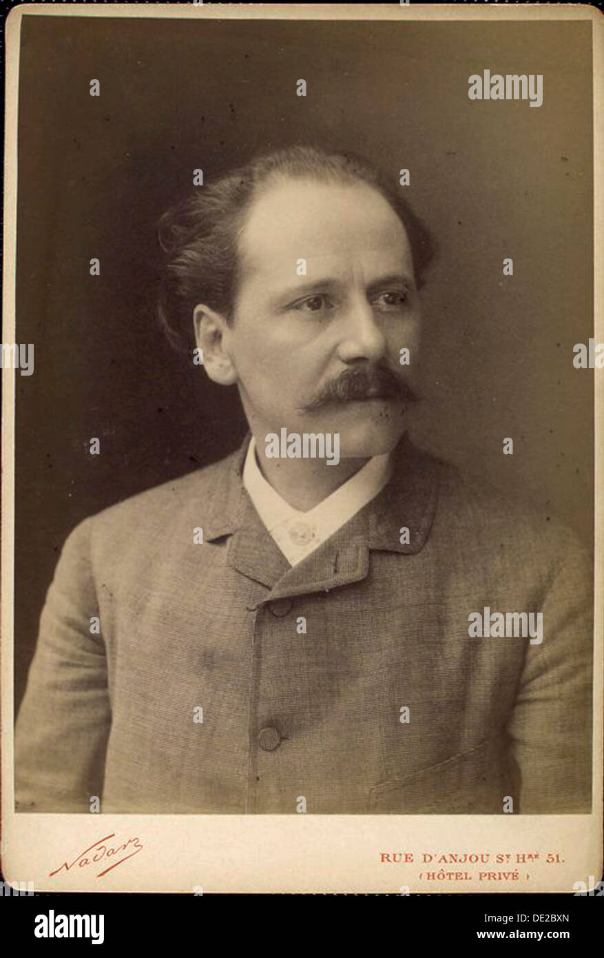 Jules Massenet, compositore francese, fine del XIX secolo. Artista: Nadar Foto Stock