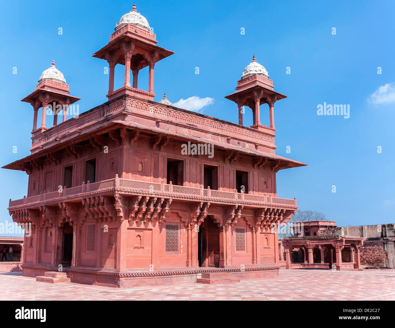 La sala di udienza privata a Fatehpur Sikri palace e fort vicino indiana di Agra. Foto Stock