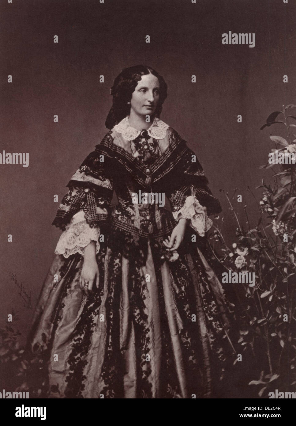 L'imperatrice Elisabetta d'Austria, del xix secolo. Artista: Franz Hanfstaengl Foto Stock