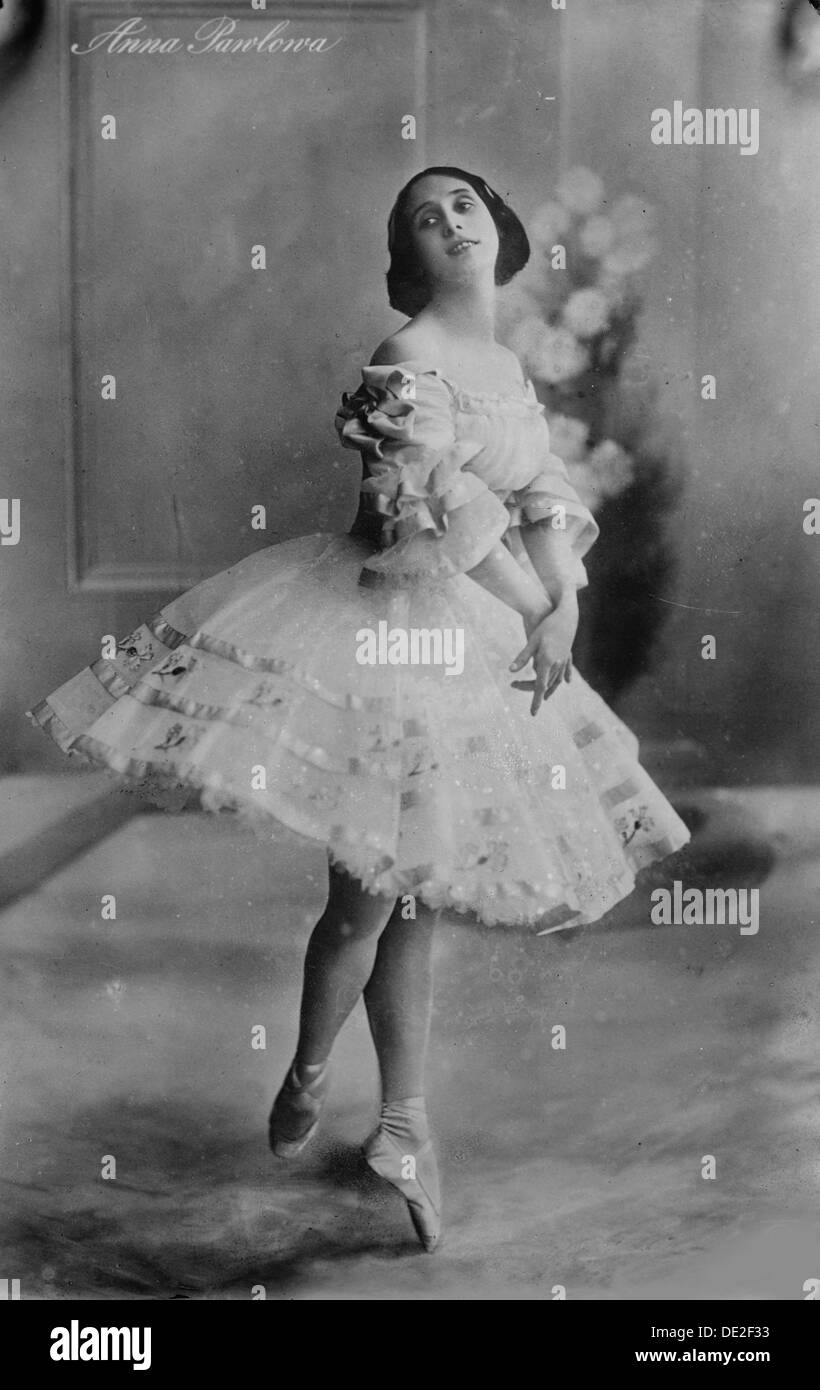 Anna Pavlova, ballerina russa, 1910s. Artista: sconosciuto Foto Stock