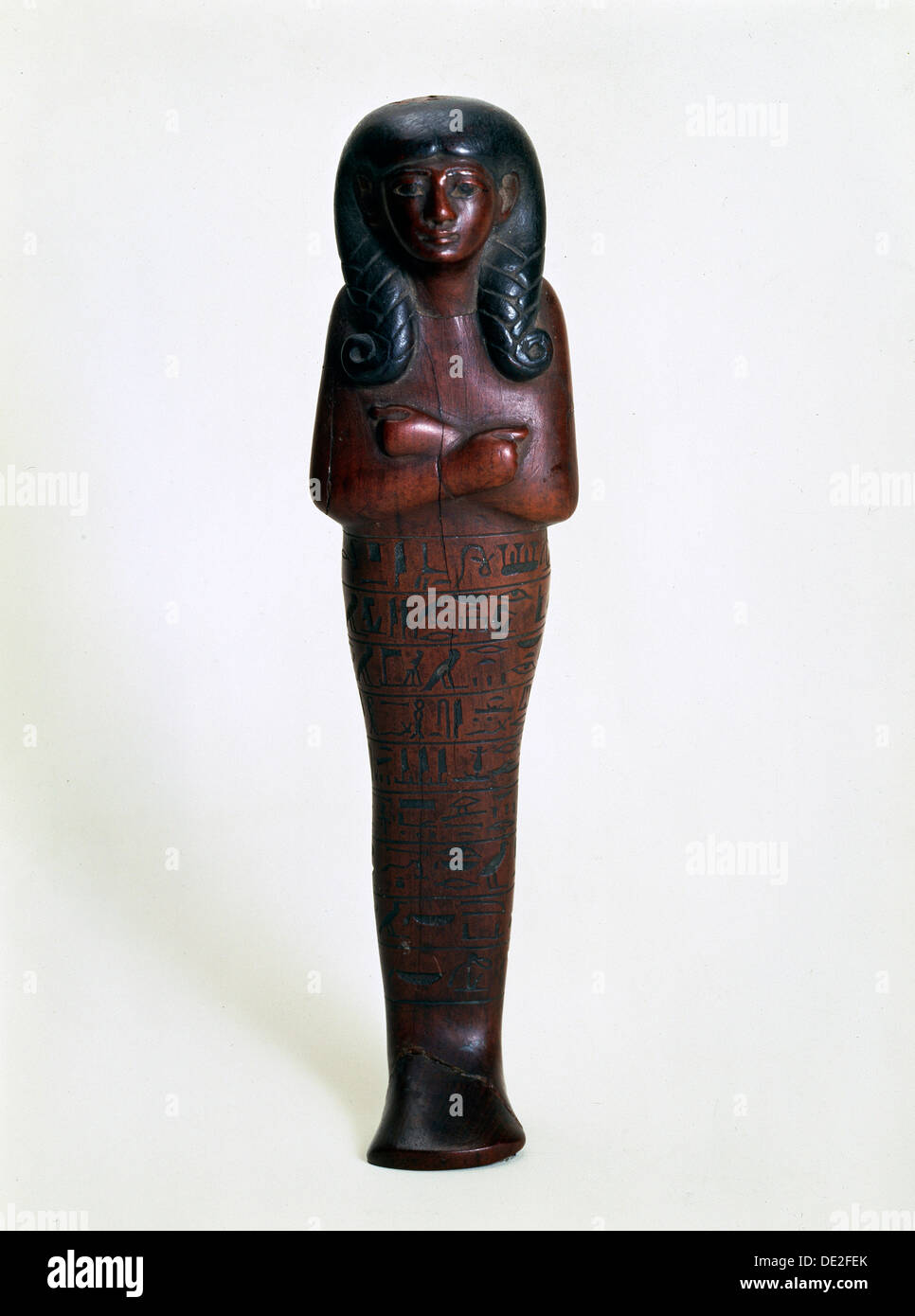 Ushabti in legno figurina di Mutry, antica egiziana, XVI o xv secolo A.C. Artista: sconosciuto Foto Stock