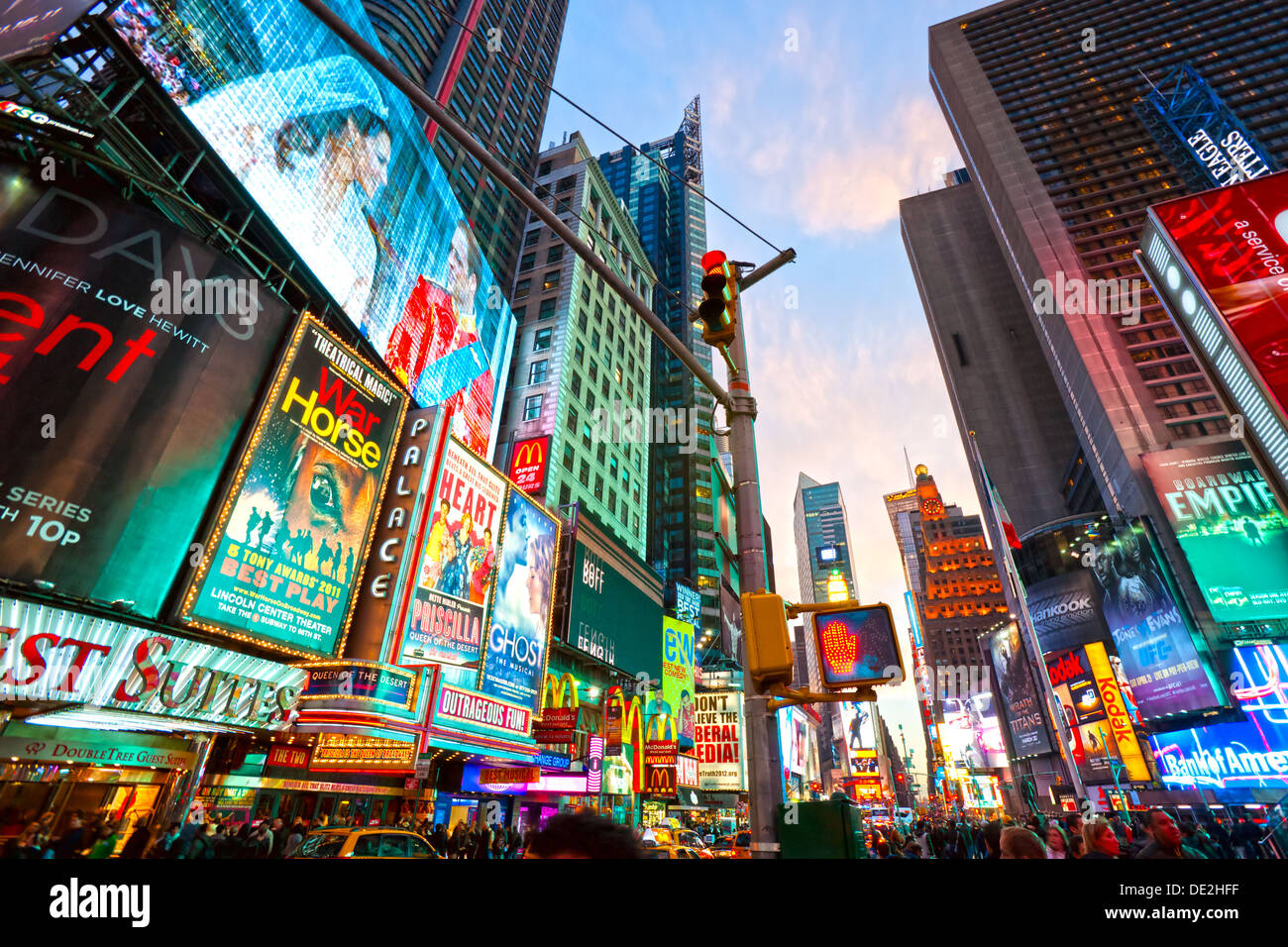 Time Square, New York City, Stati Uniti d'America. Foto Stock