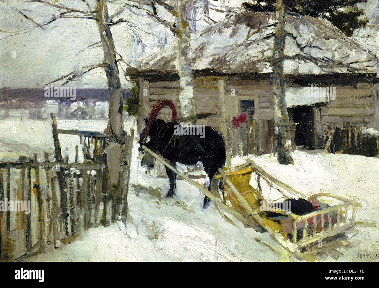 'Invernali', 1894. Artista: Konstantin Korovin Foto Stock