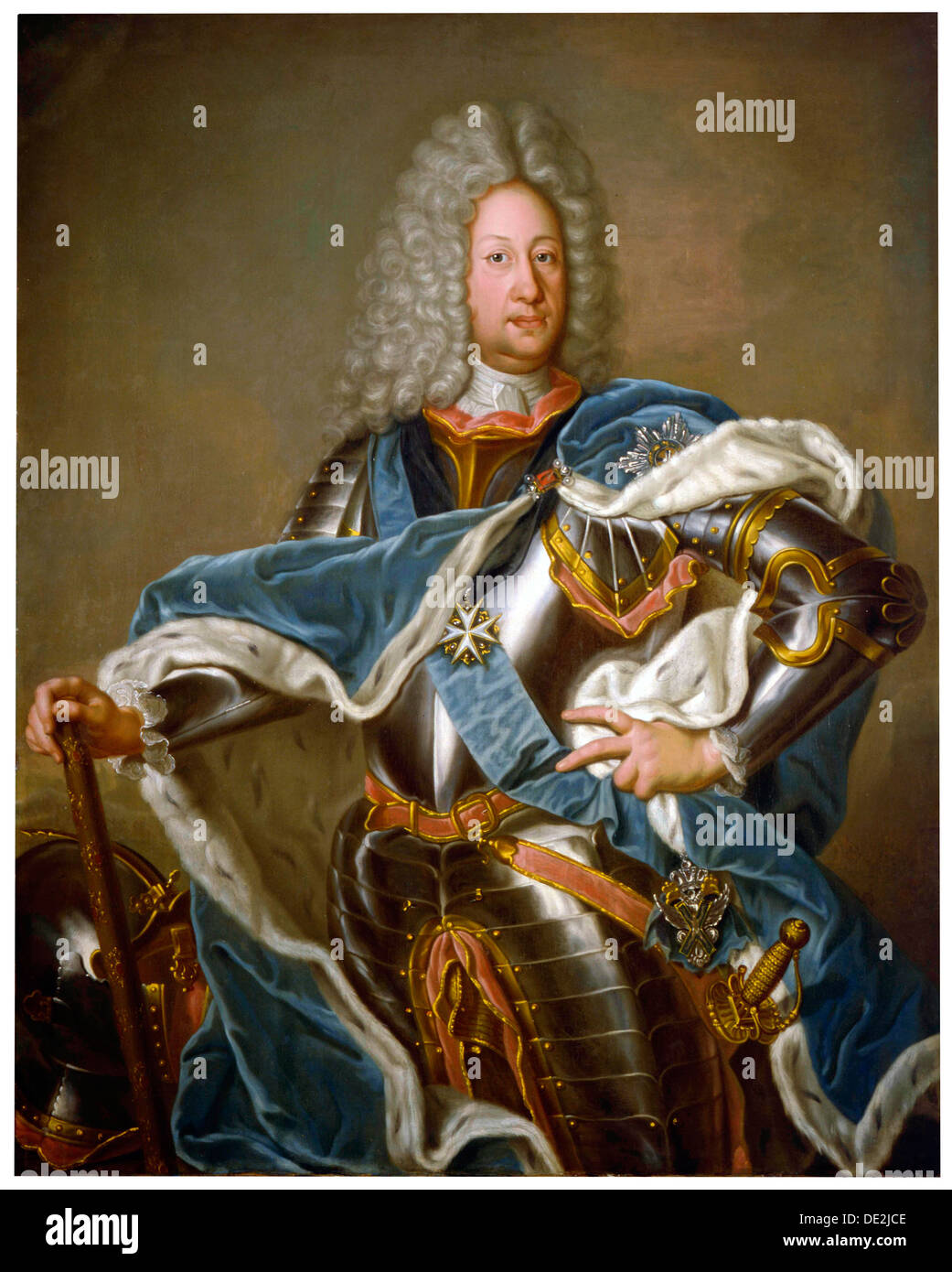 "Ritratto del Conte Boris Sheremetev', 1760. Artista: Ivan Argunov Foto Stock