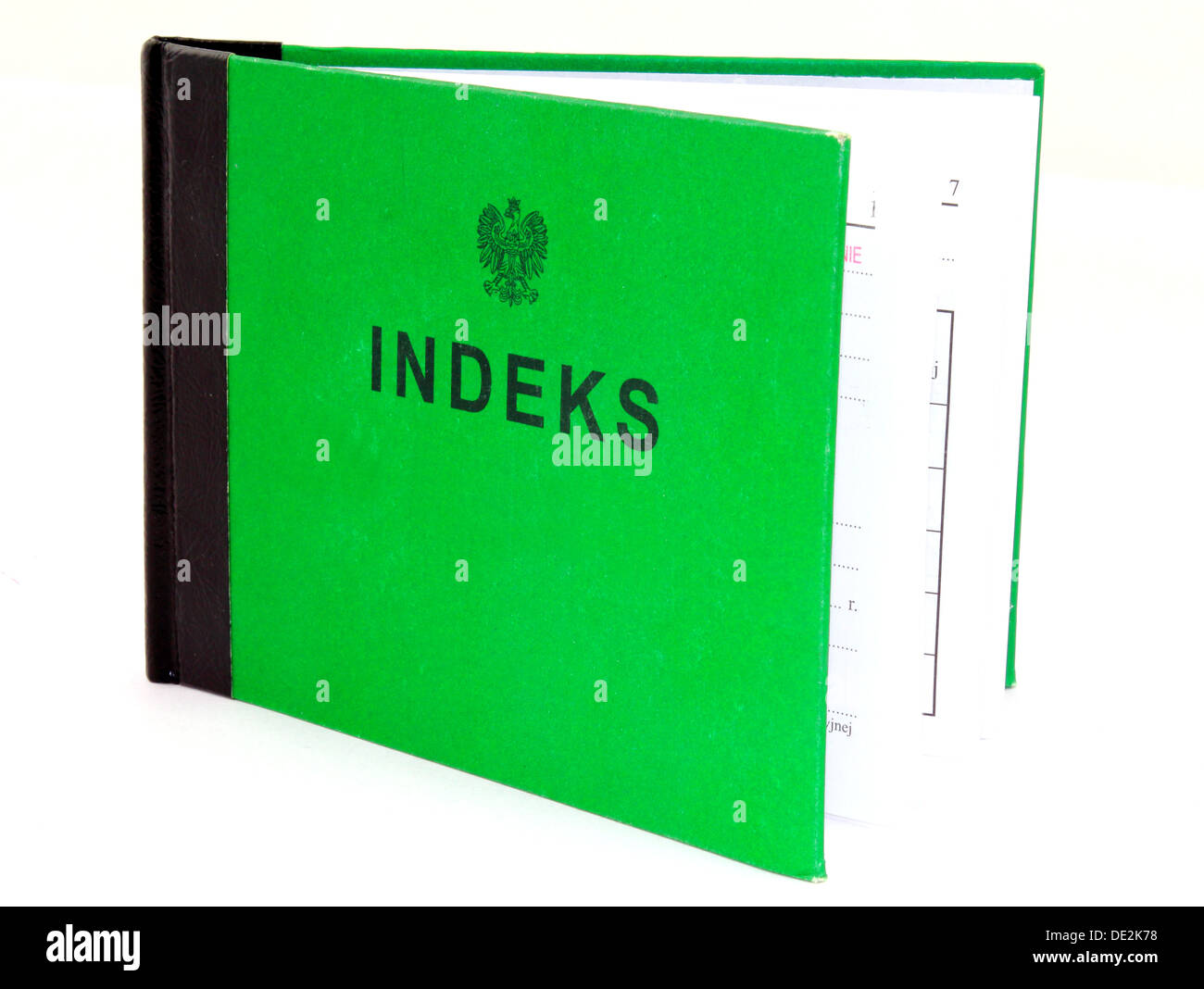 Indeks polacco Foto Stock