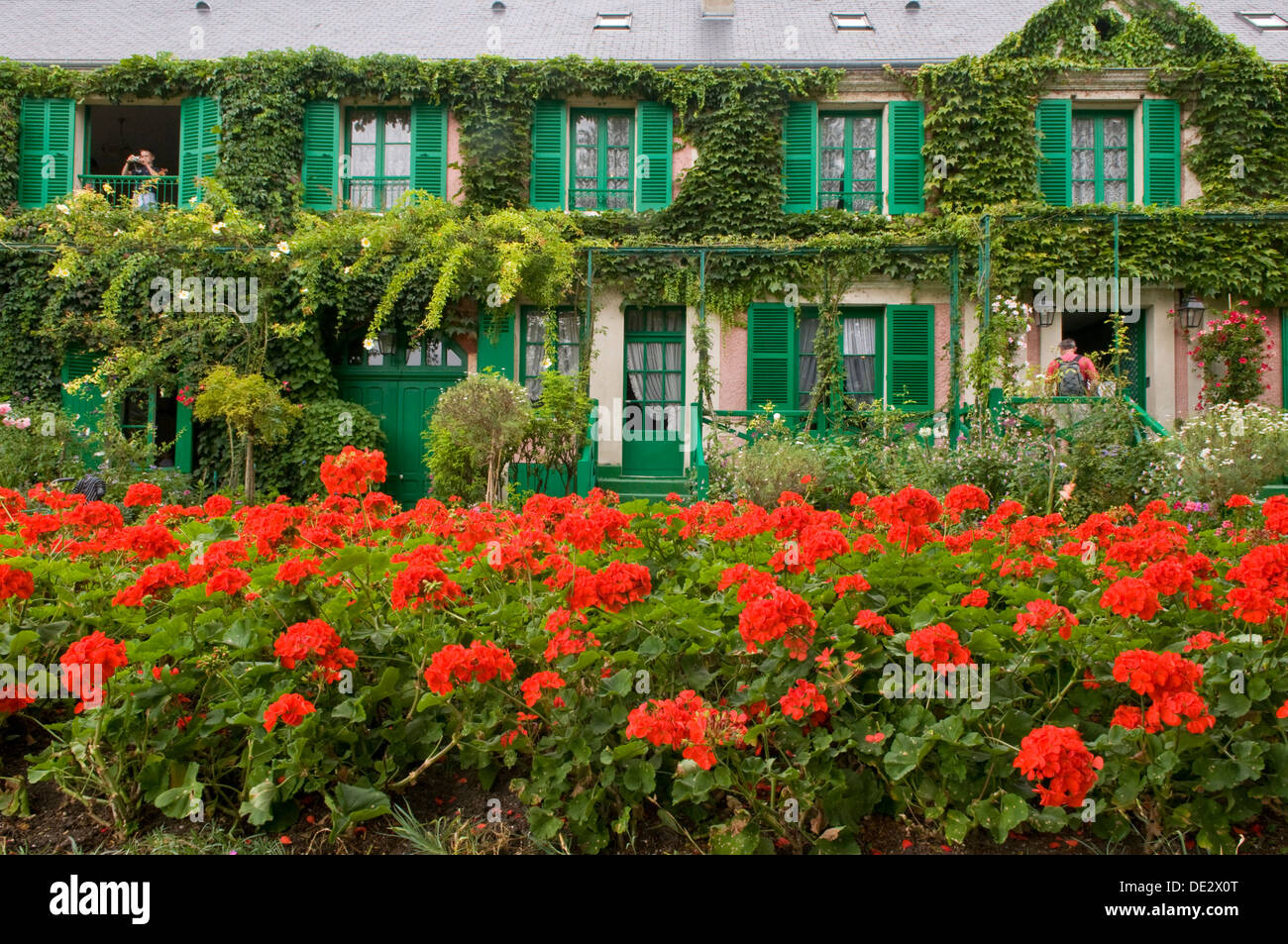 La Casa di Monet e il giardino, Giverny, Normandia, Francia Foto Stock