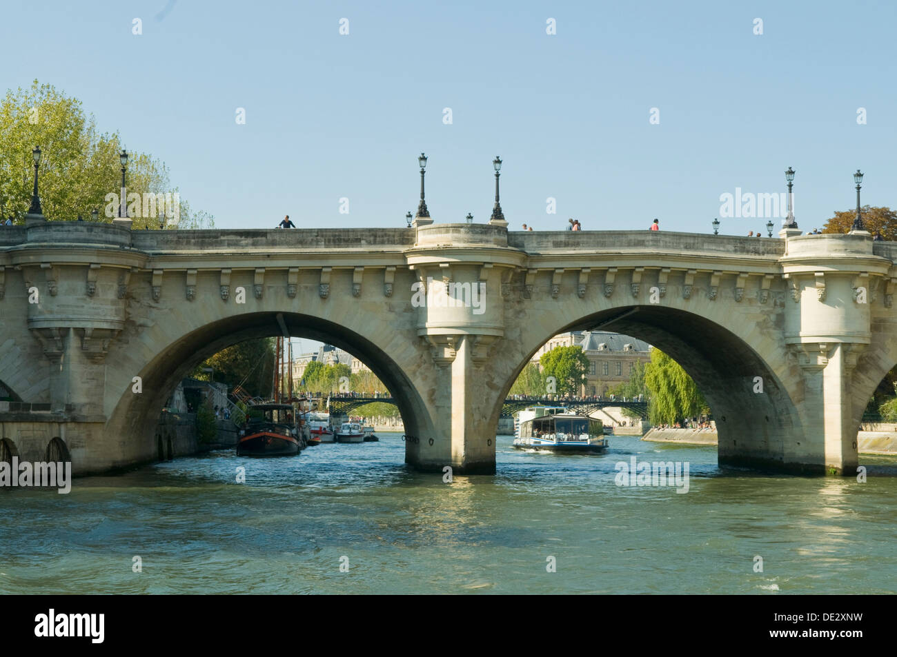 Pont du Palais oltre la Senna, Parigi, Francia Foto Stock